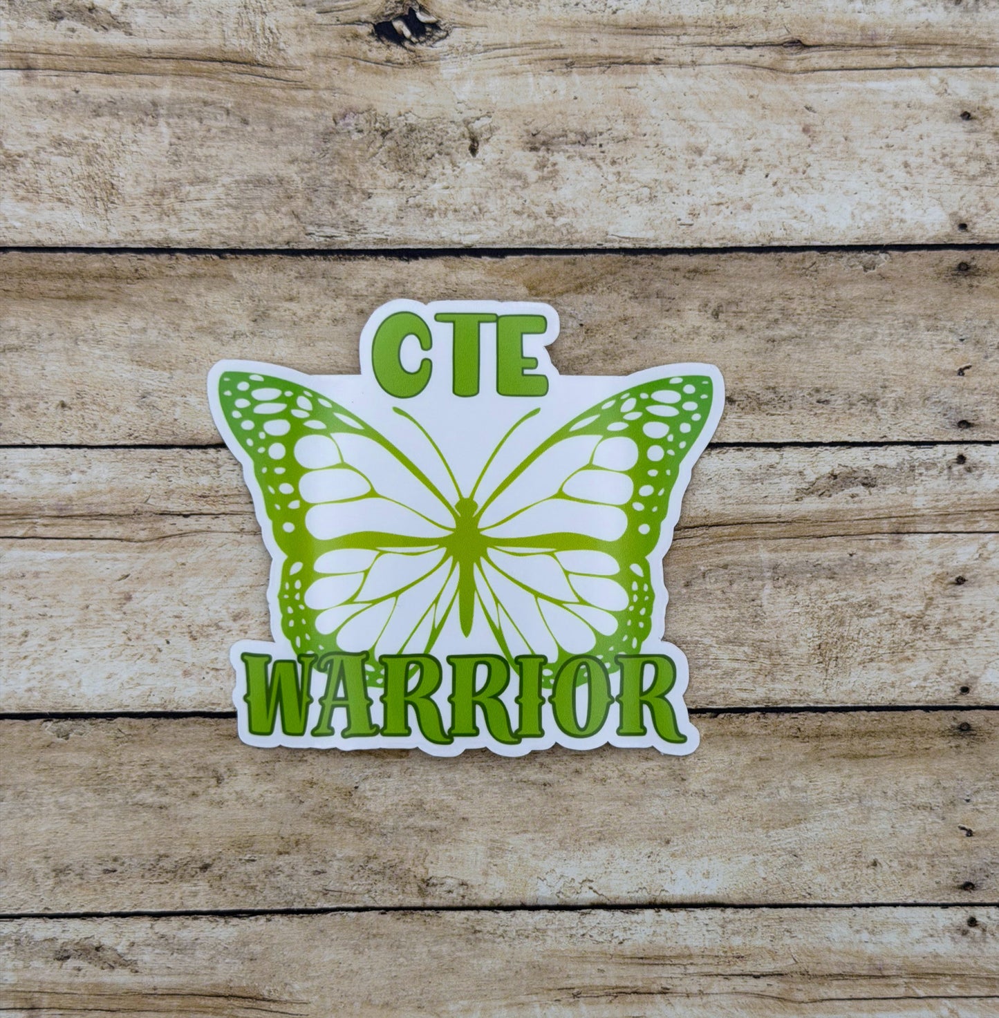 CTE Warrior Butterfly Sticker