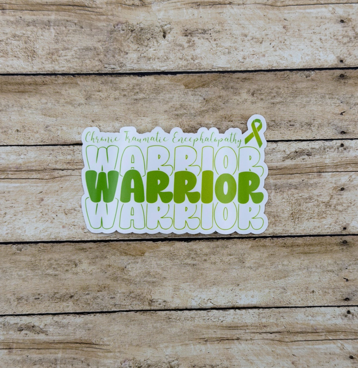 Chronic Traumatic Encephalopathy Warrior Sticker