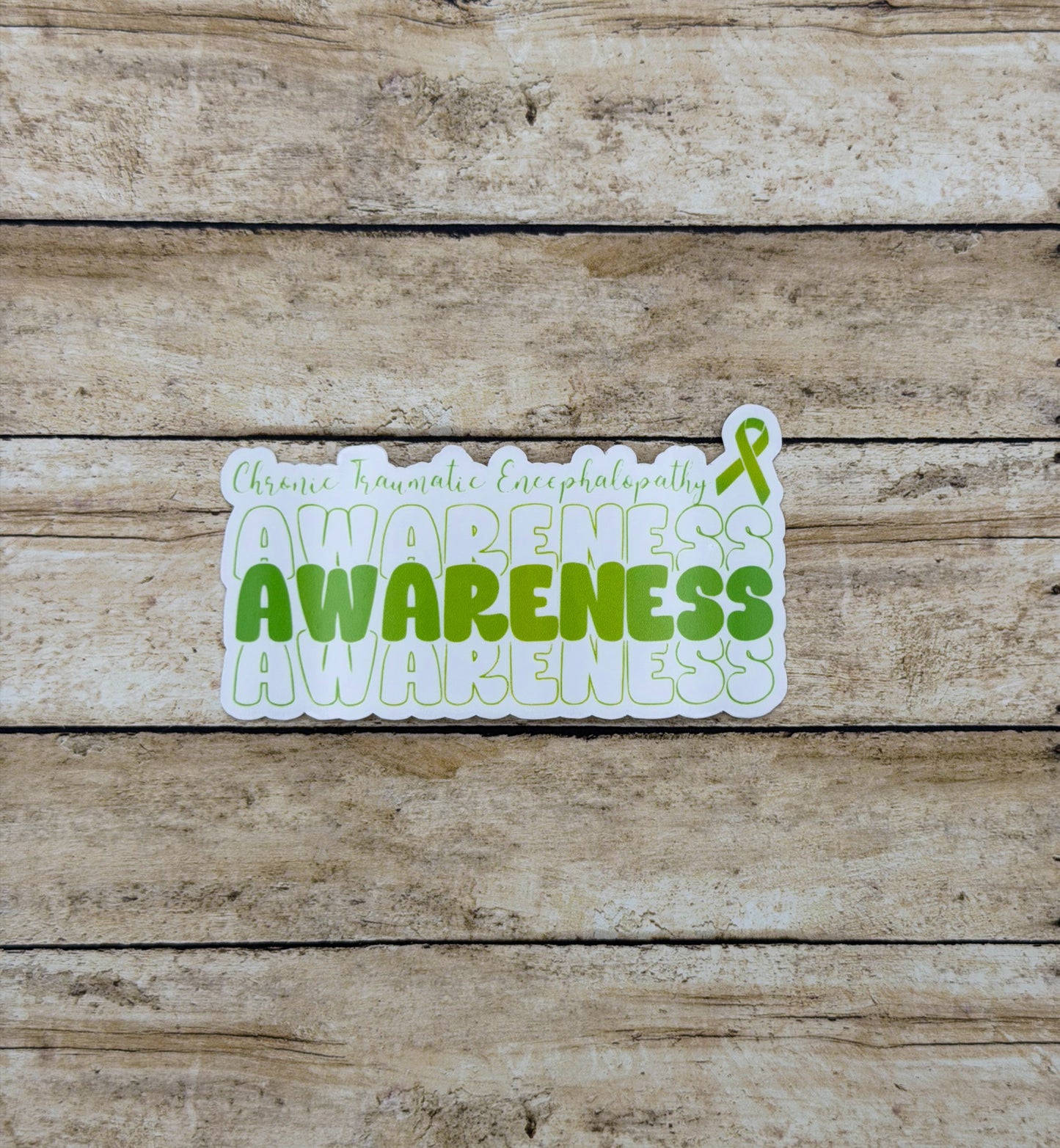 Chronic Traumatic Encephalopathy Awareness Sticker
