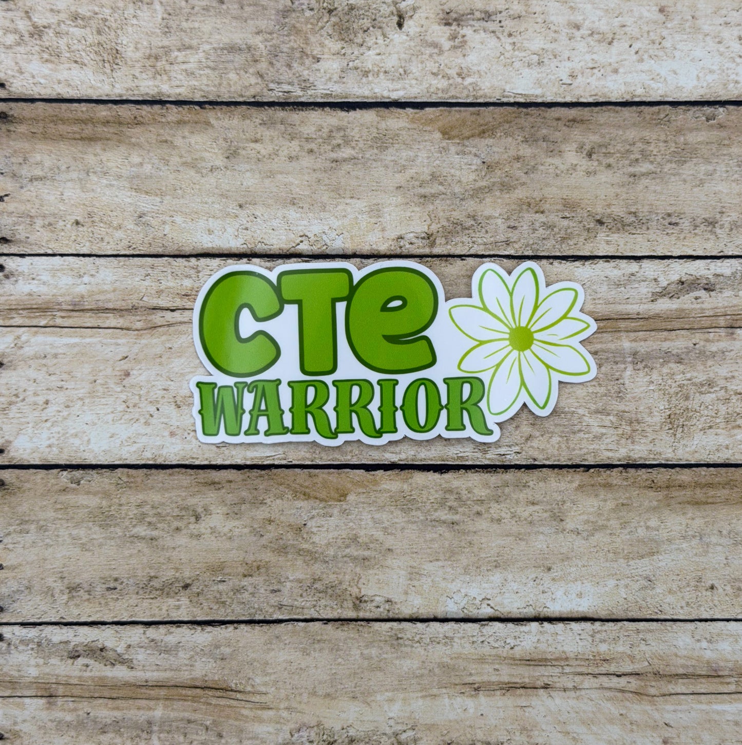 CTE Warrior Flower Sticker