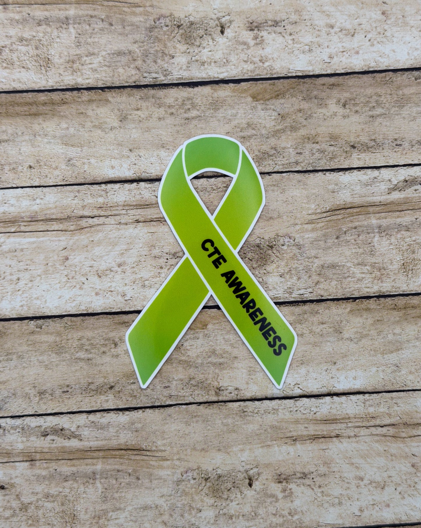 CTE Awareness Ribbon Sticker