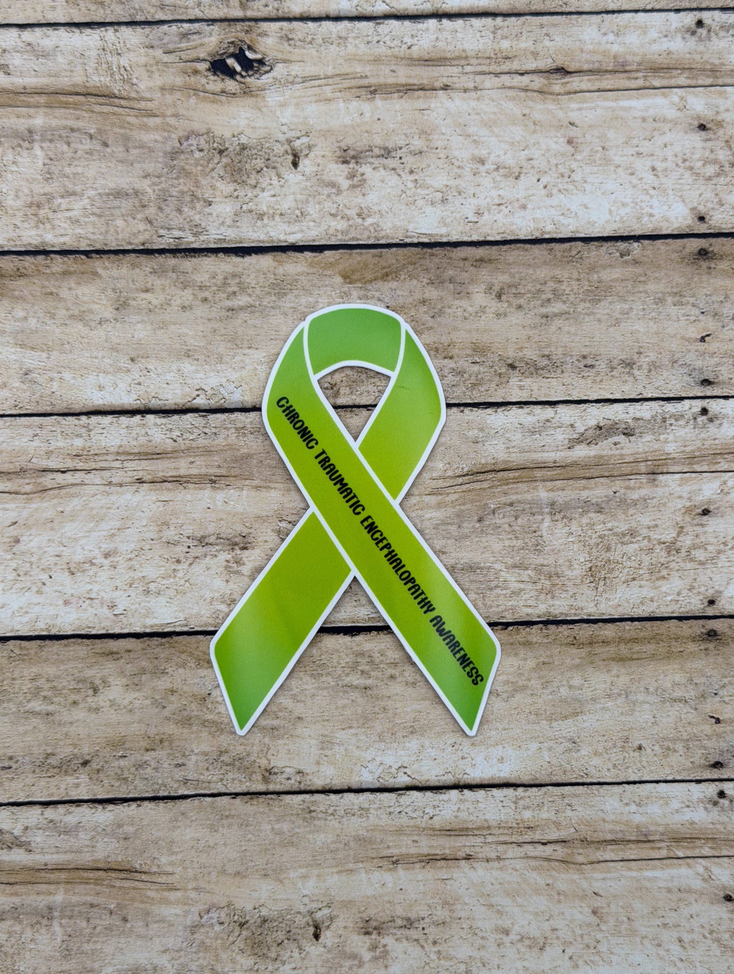 Chronic Traumatic Encephalopathy Awareness Ribbon Sticker