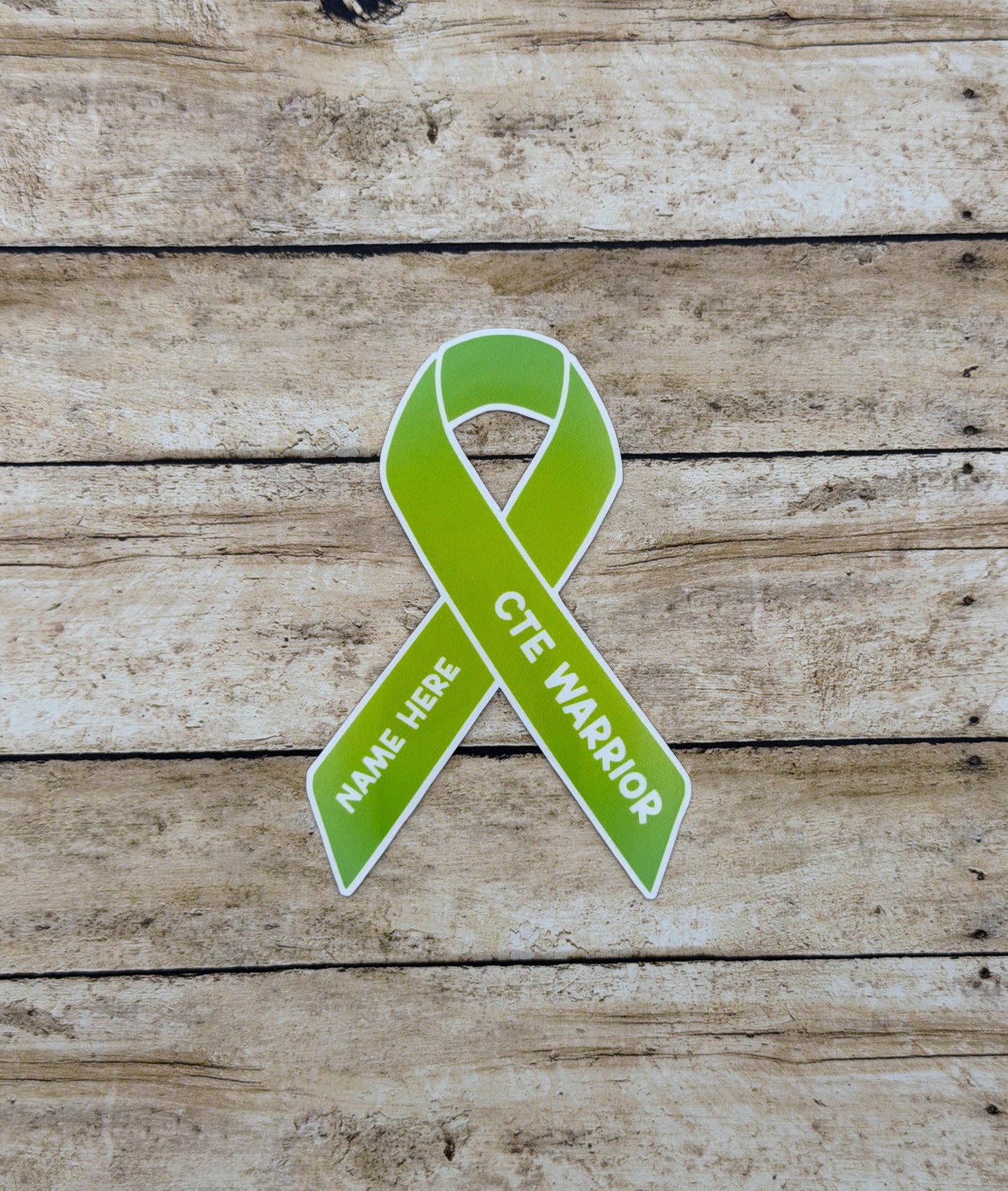 CTE Custom Warrior Ribbon Sticker