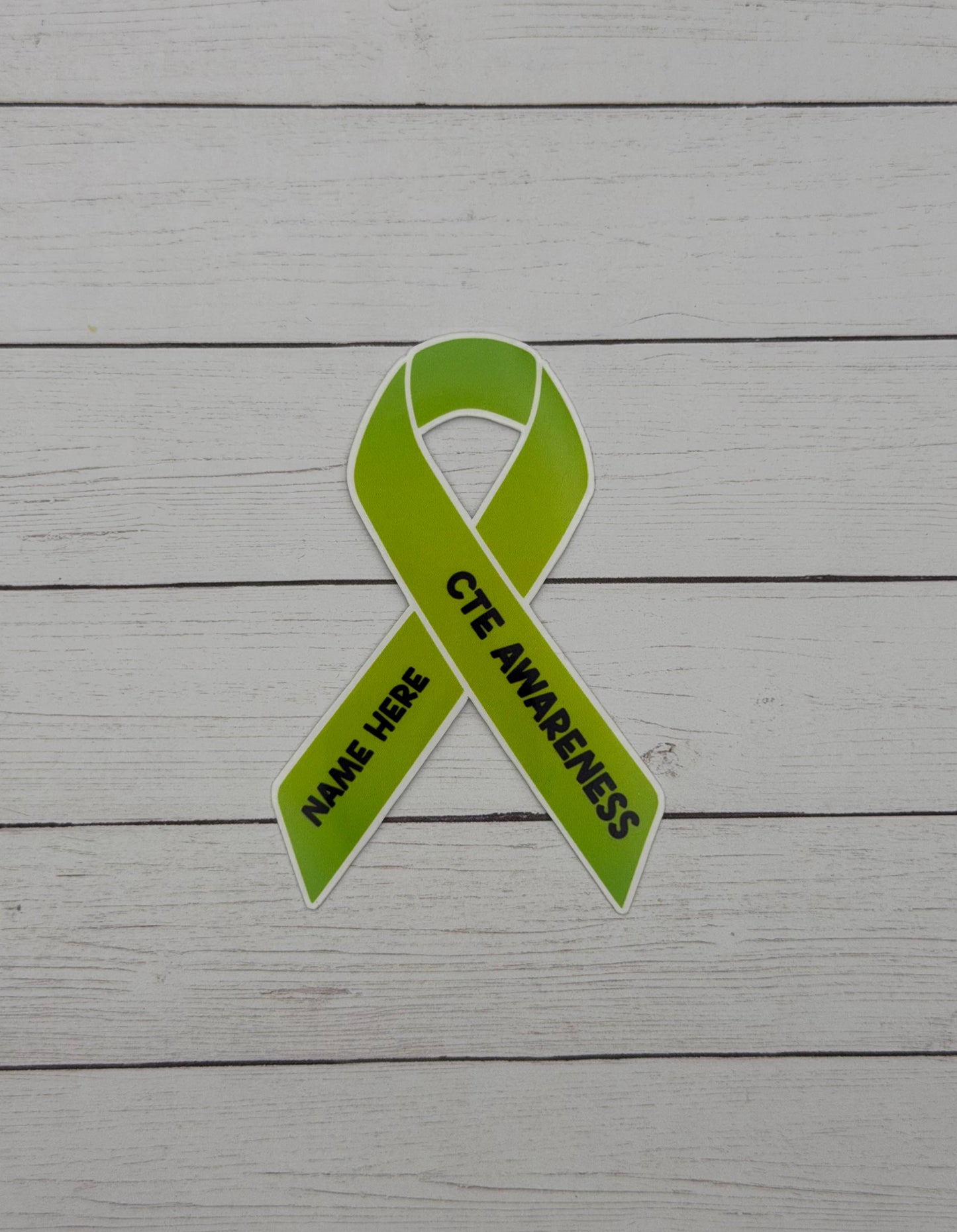 CTE Custom Awareness Ribbon Sticker