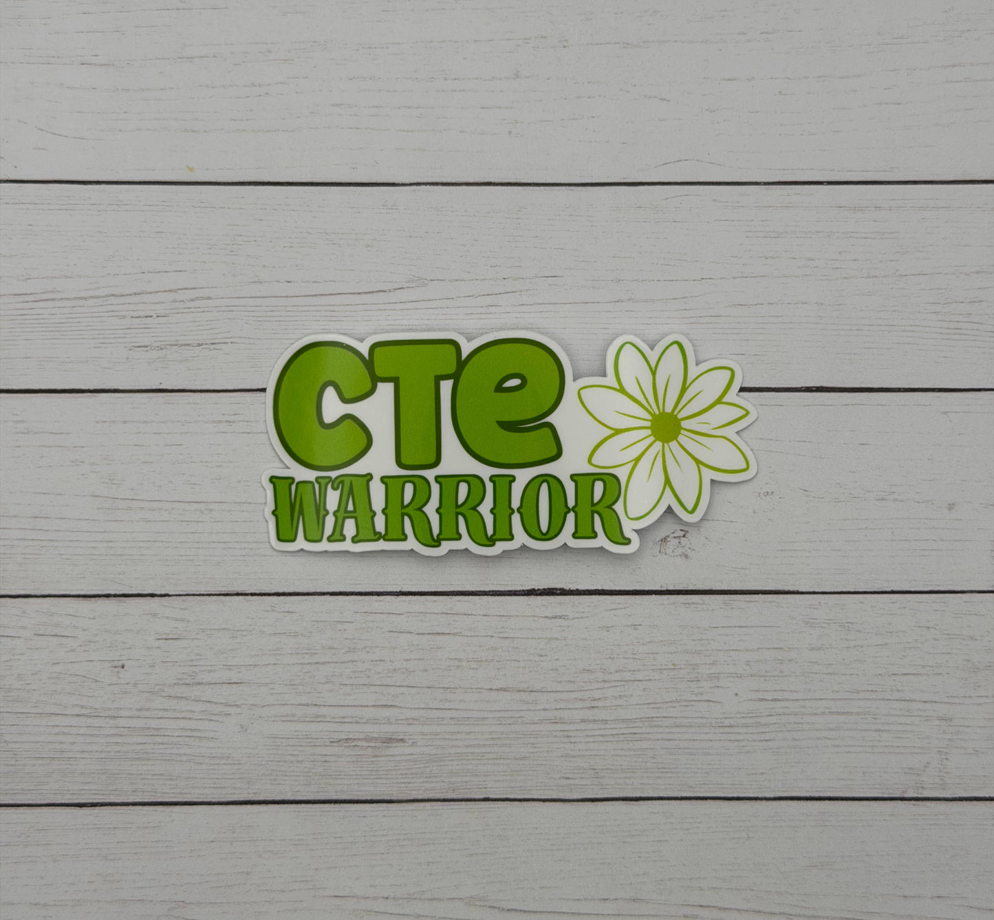 CTE Warrior Flower Sticker