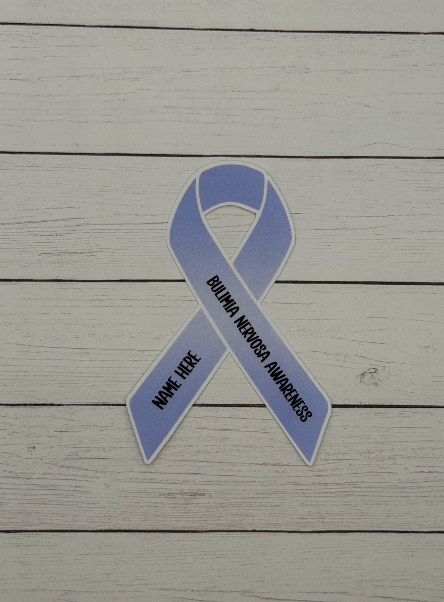 Bulimia Nervosa Awareness Custom Ribbon Sticker or Magnet