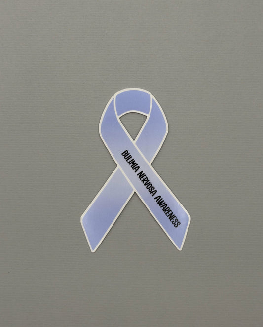 Bulimia Nervosa Awareness Ribbon Sticker or Magnet