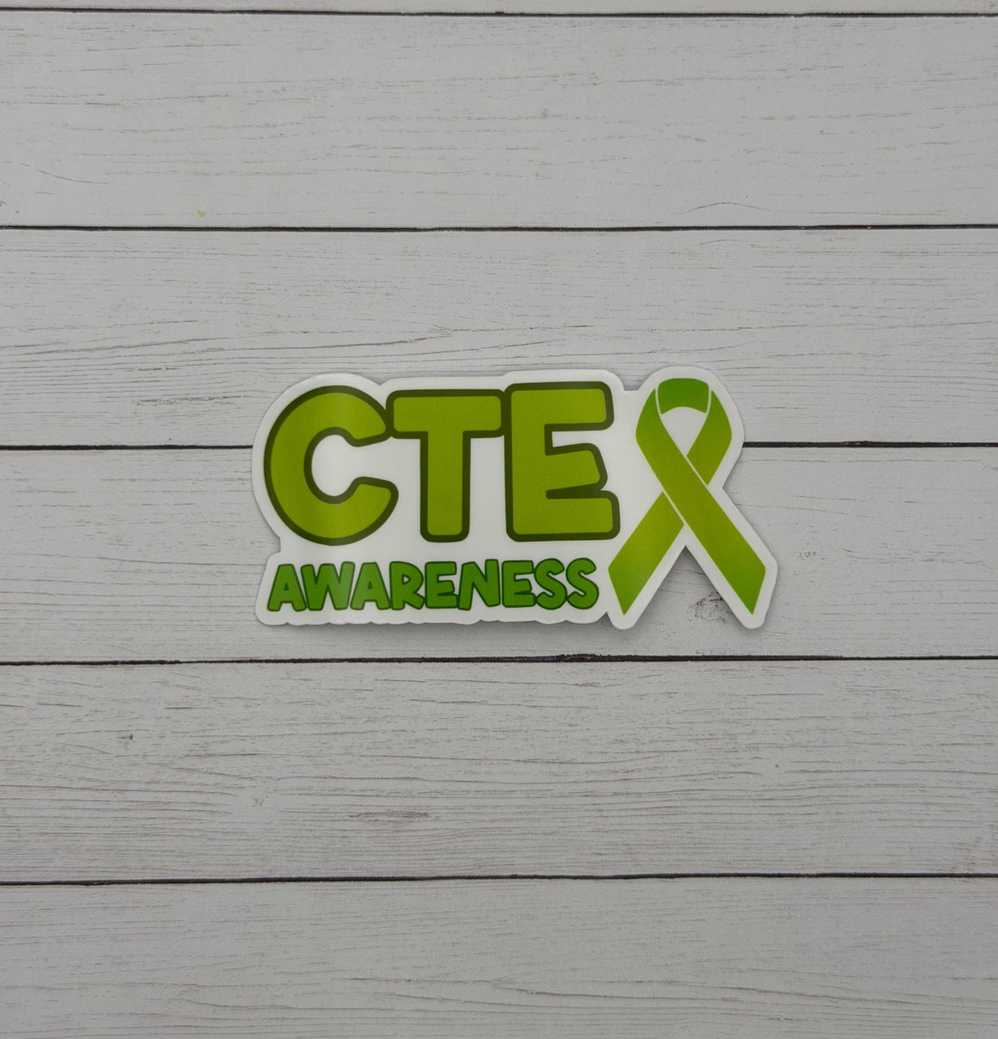 CTE Awareness with Ribbon Sticker