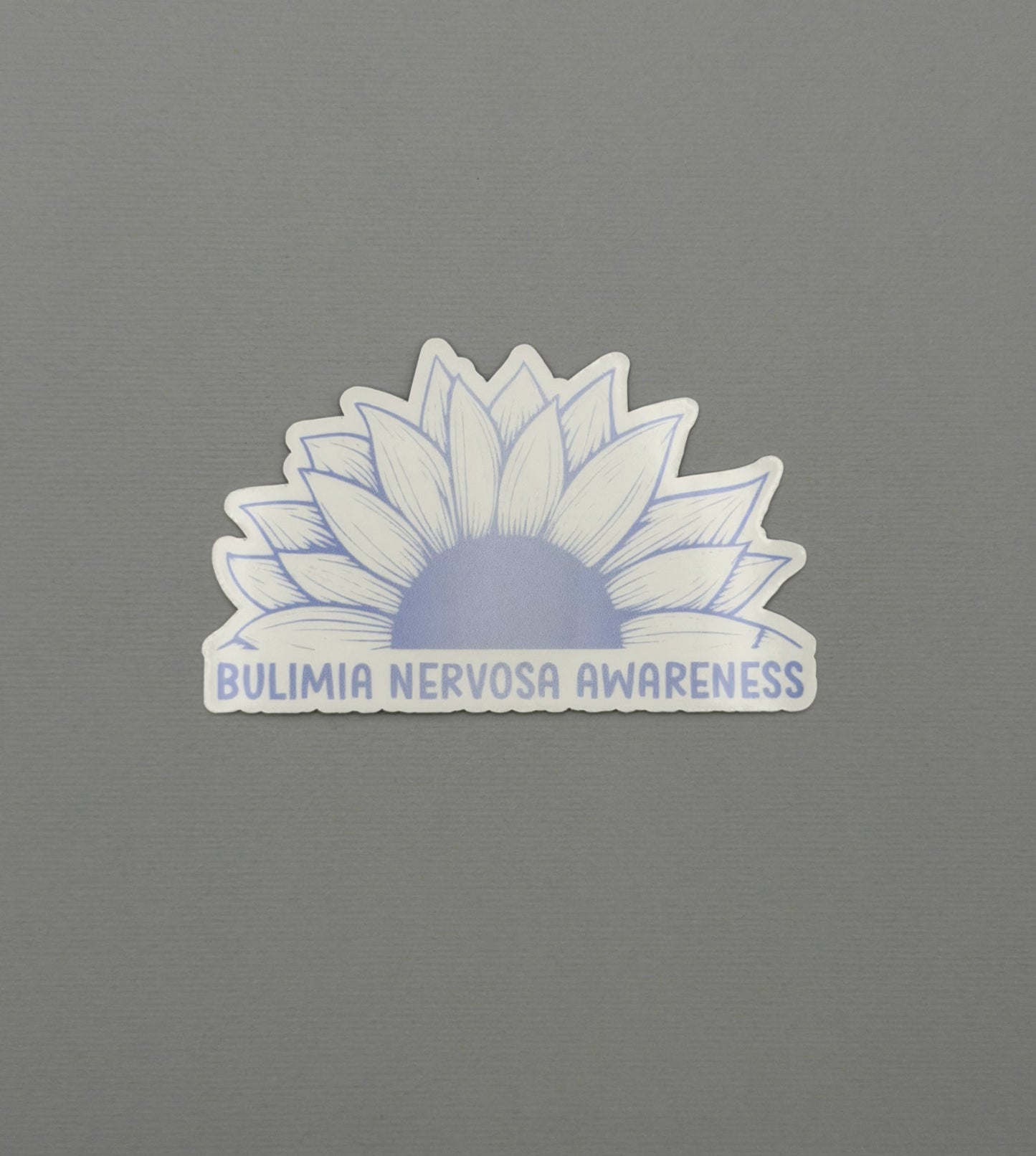 Bulimia Nervosa Awareness Sunflower Sticker or Magnet