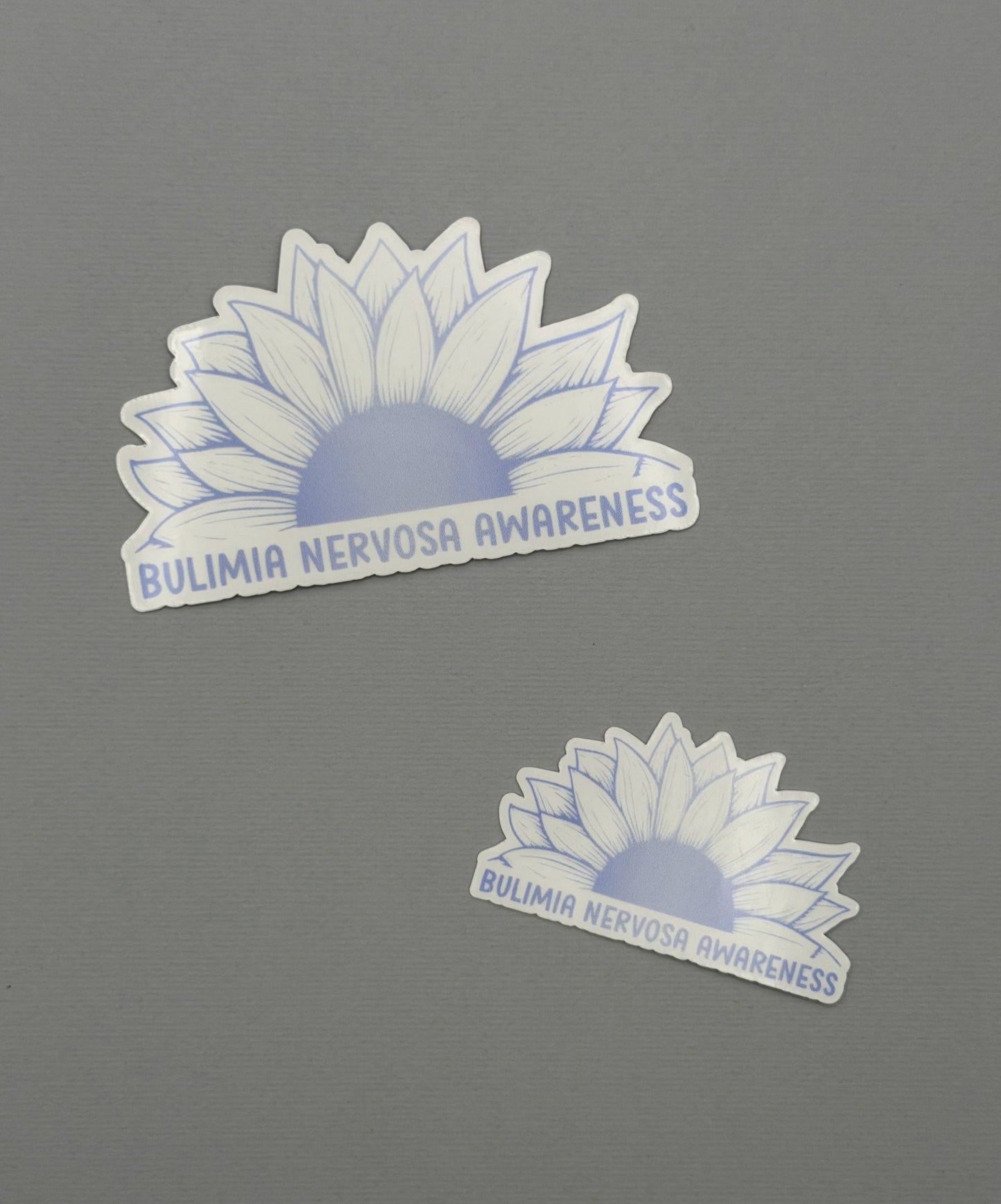 Bulimia Nervosa Awareness Sunflower Sticker or Magnet