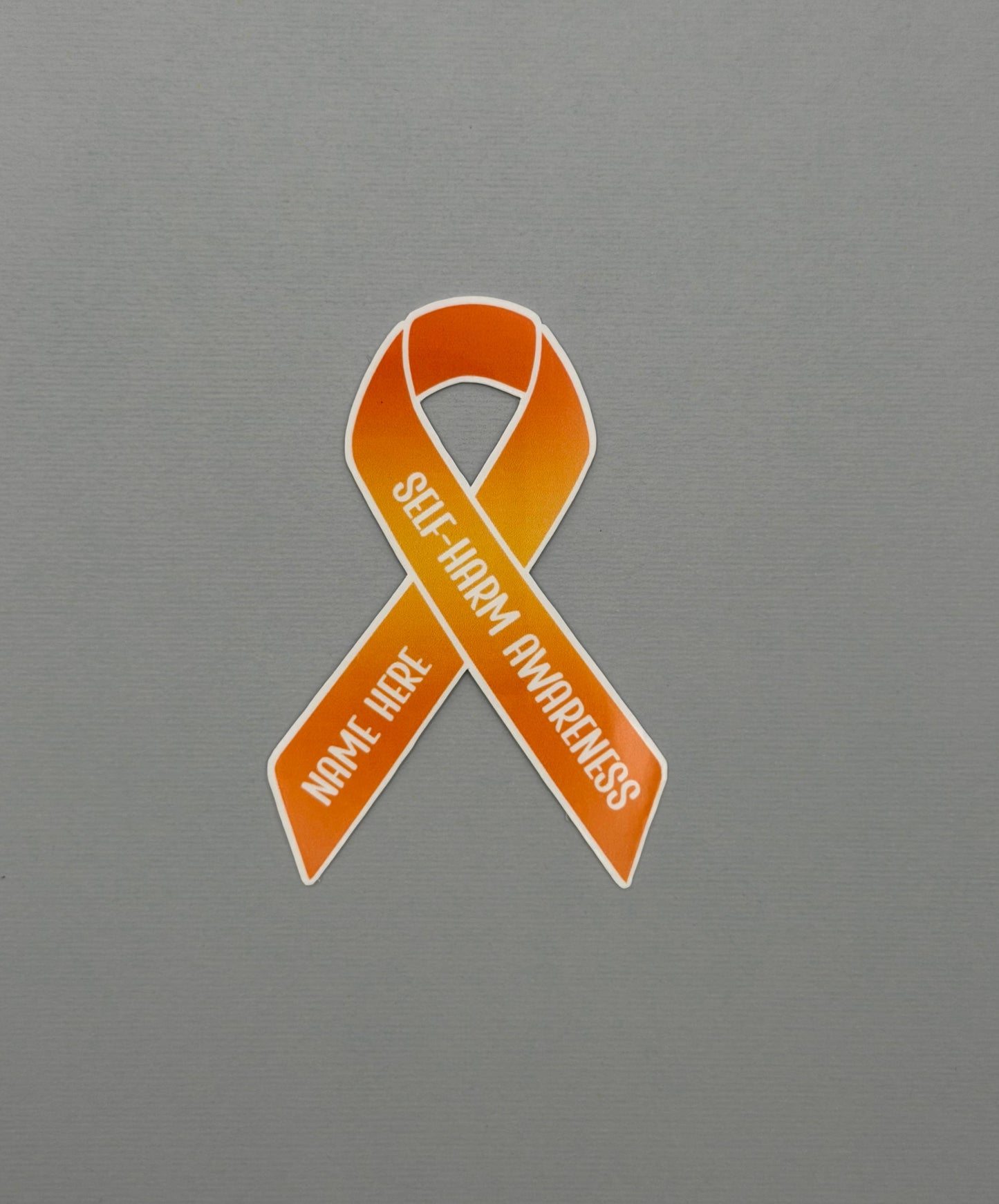 Self-Harm Awareness Custom Ribbon Sticker or Magnet