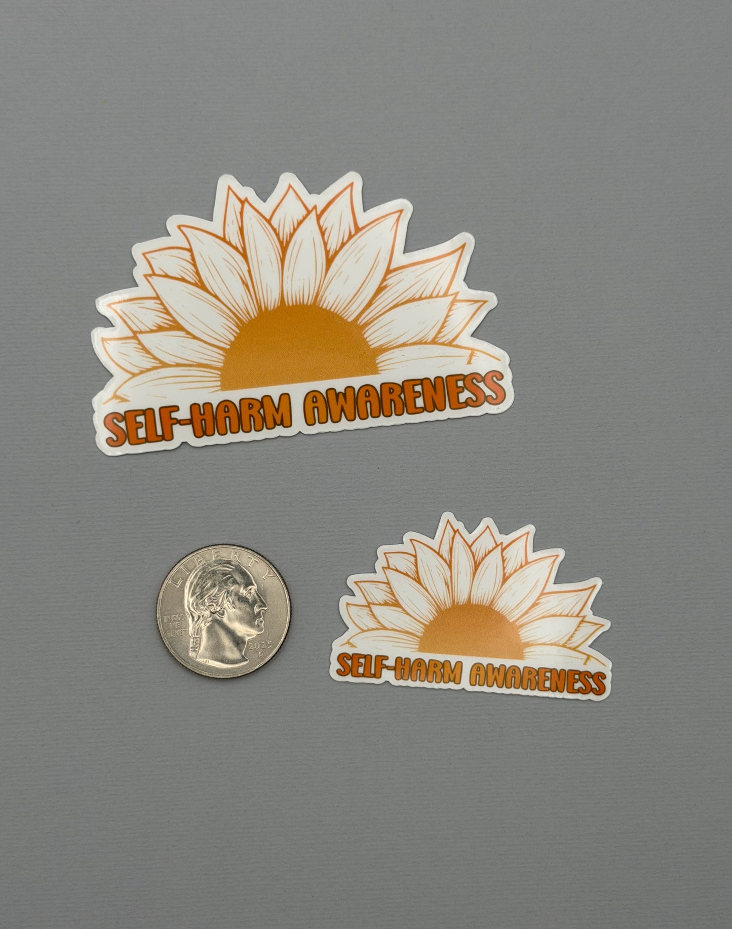 Self-Harm Awareness Sunflower Sticker or Magnet