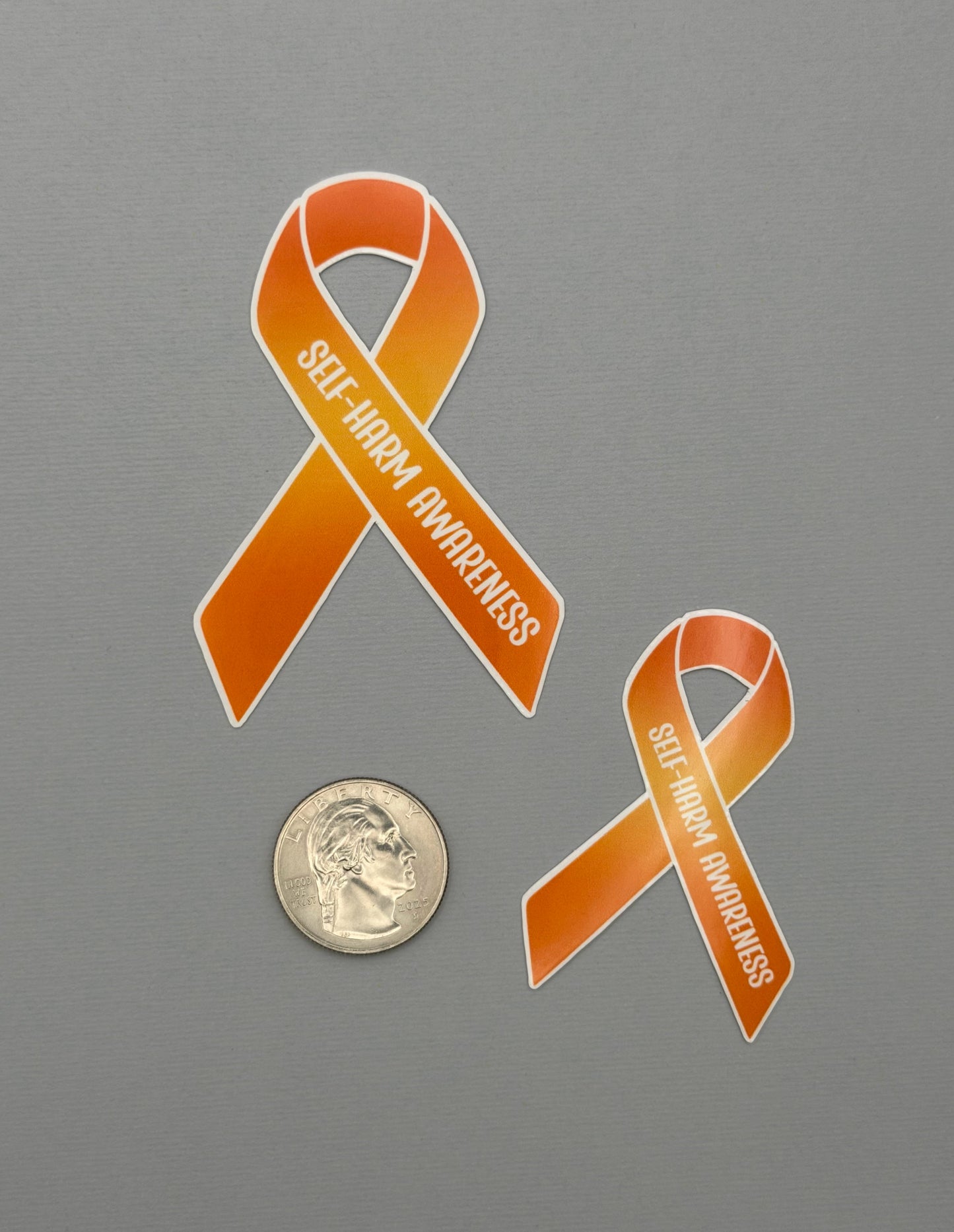 Self-Harm Awareness Ribbon Sticker or Magnet