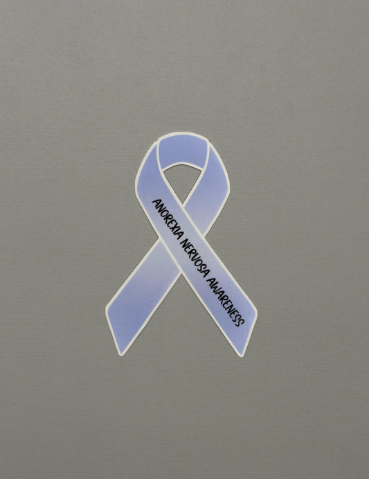 Anorexia Nervosa Awareness Ribbon Sticker or Magnet