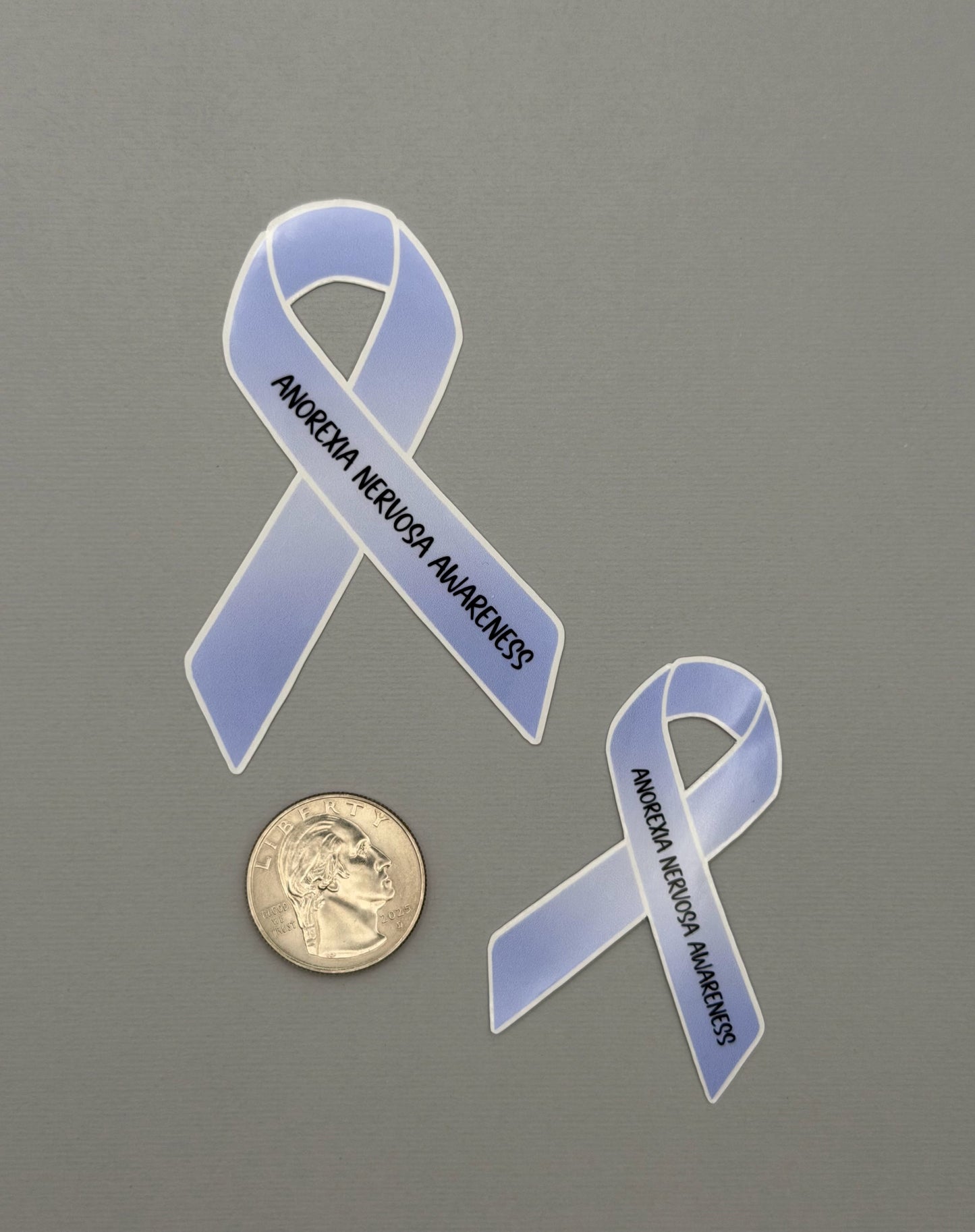 Anorexia Nervosa Awareness Ribbon Sticker or Magnet
