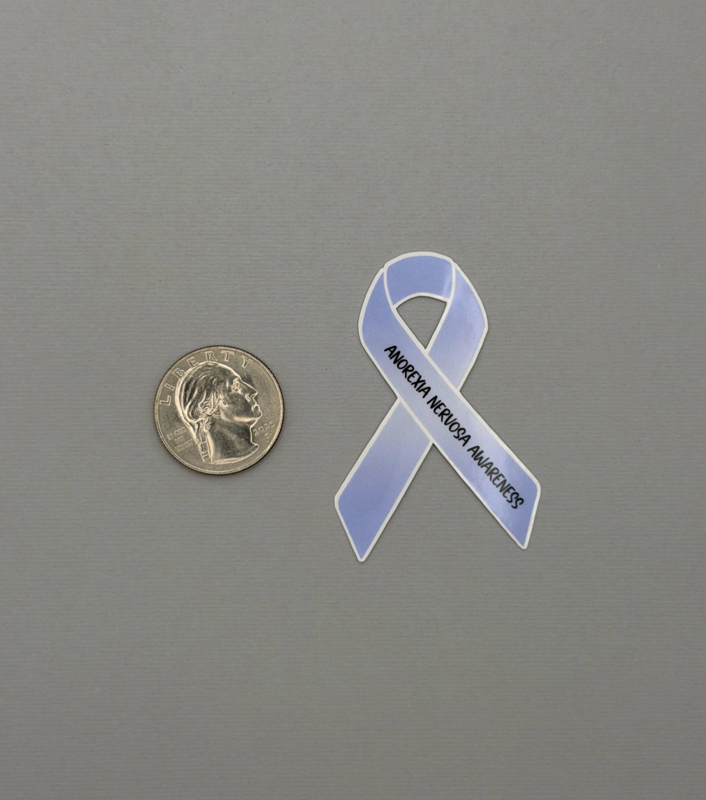 Anorexia Nervosa Awareness Ribbon Sticker or Magnet