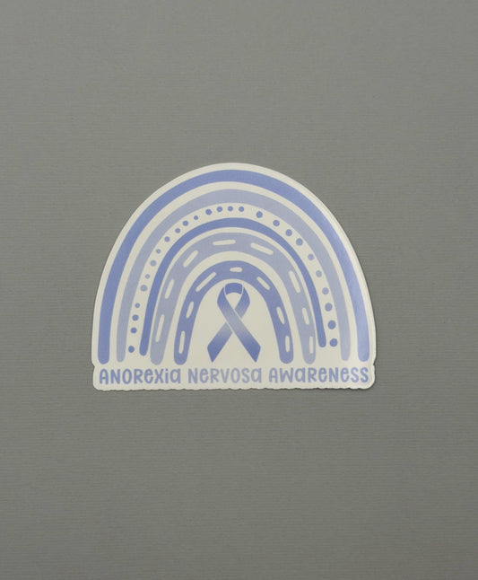 Anorexia Nervosa Awareness Rainbow Sticker or Magnet