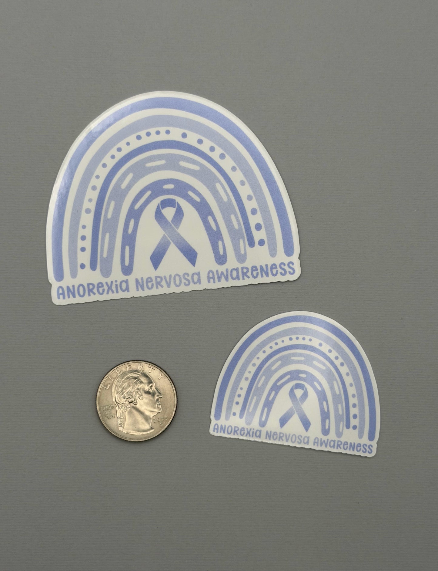 Anorexia Nervosa Awareness Rainbow Sticker or Magnet