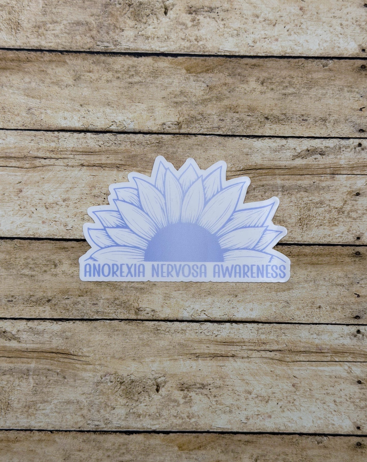 Anorexia Nervosa Awareness Sunflower Sticker or Magnet