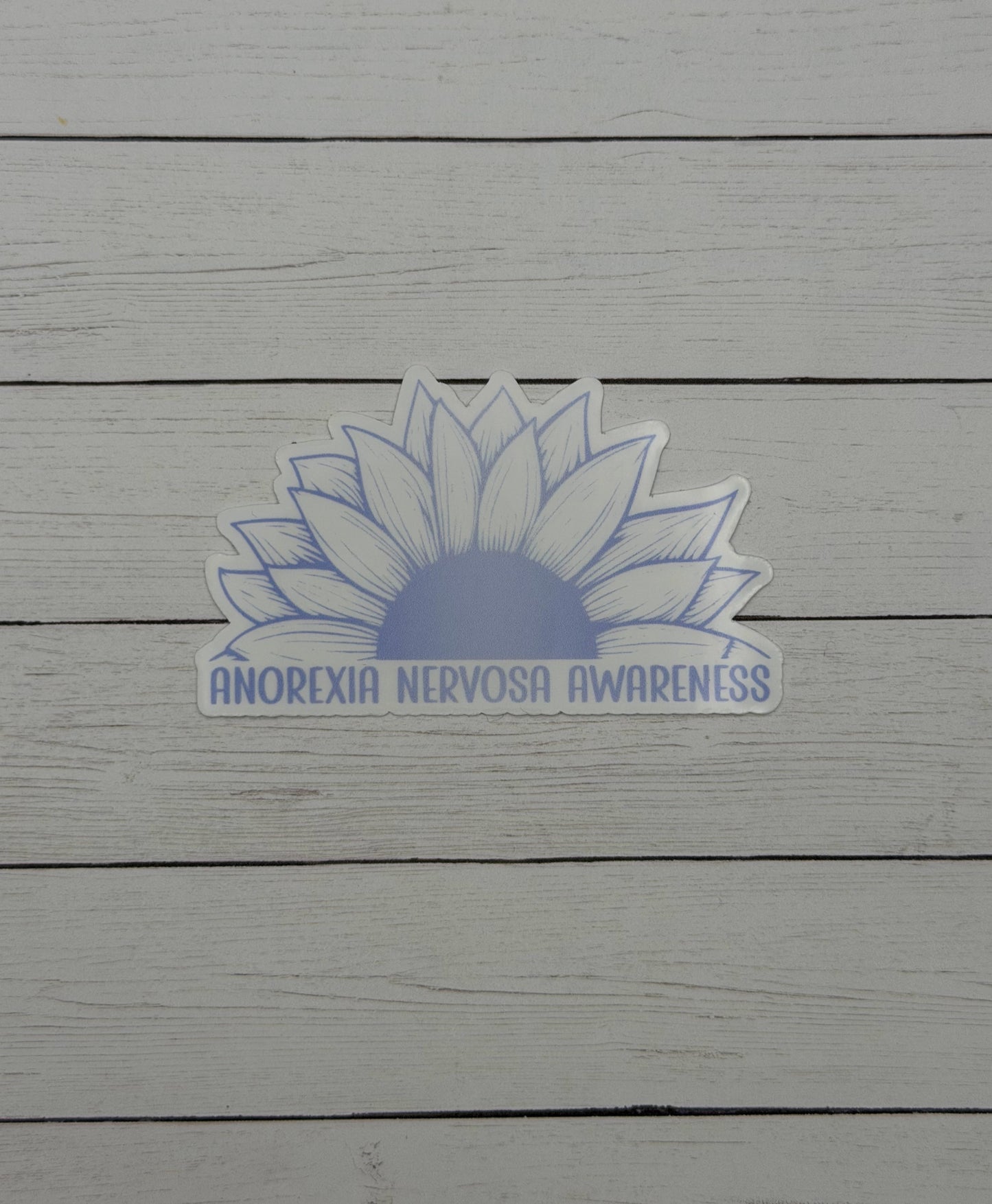 Anorexia Nervosa Awareness Sunflower Sticker or Magnet