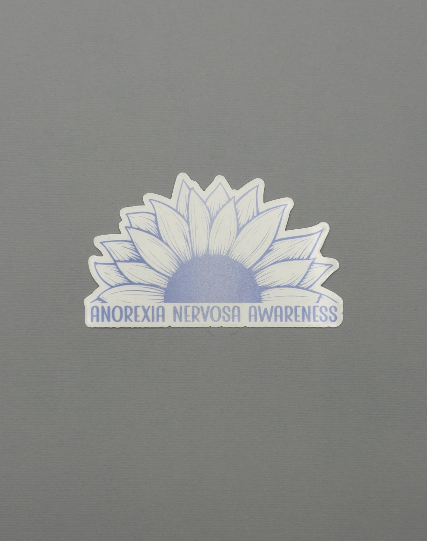 Anorexia Nervosa Awareness Sunflower Sticker or Magnet