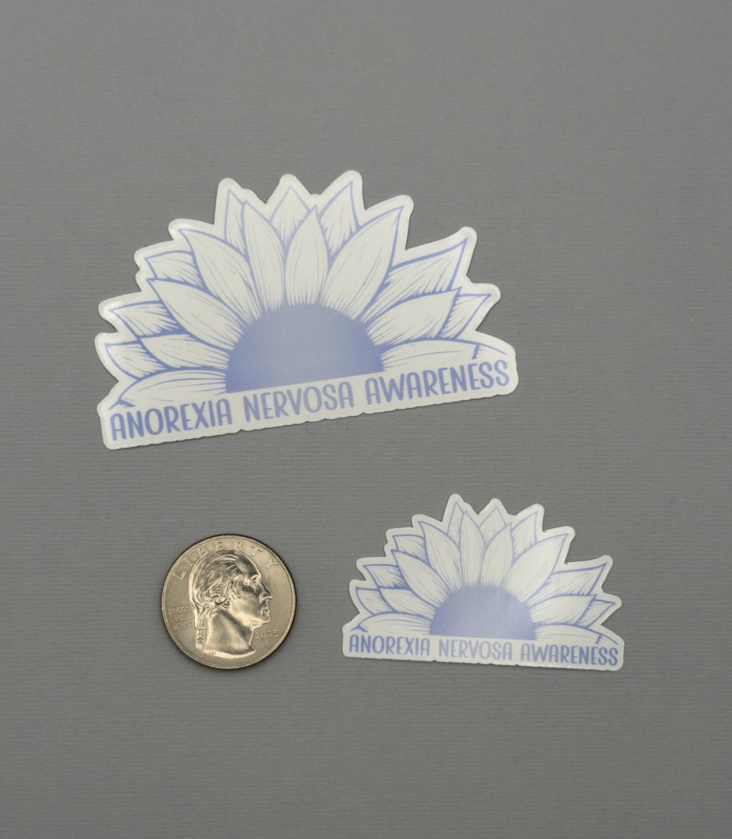 Anorexia Nervosa Awareness Sunflower Sticker or Magnet