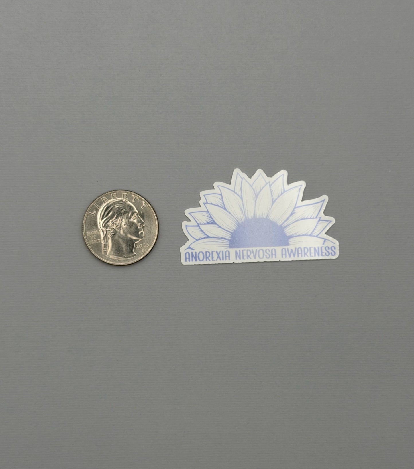 Anorexia Nervosa Awareness Sunflower Sticker or Magnet