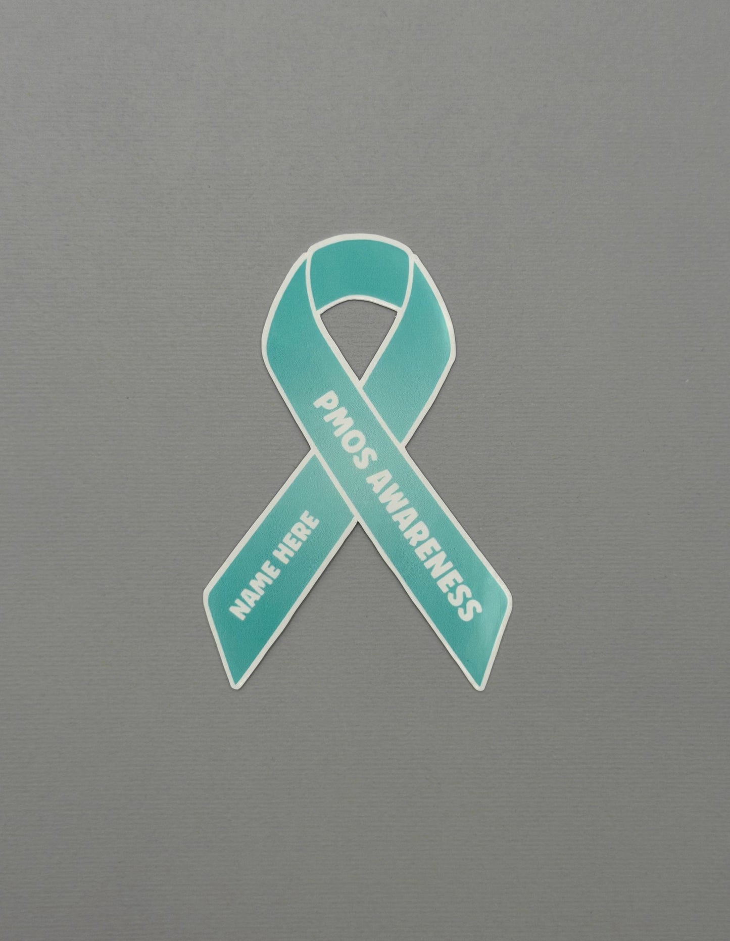 PMOS Awareness Custom Ribbon Sticker or Magnet | Polyendocrine Metabolic Ovarian Syndrome