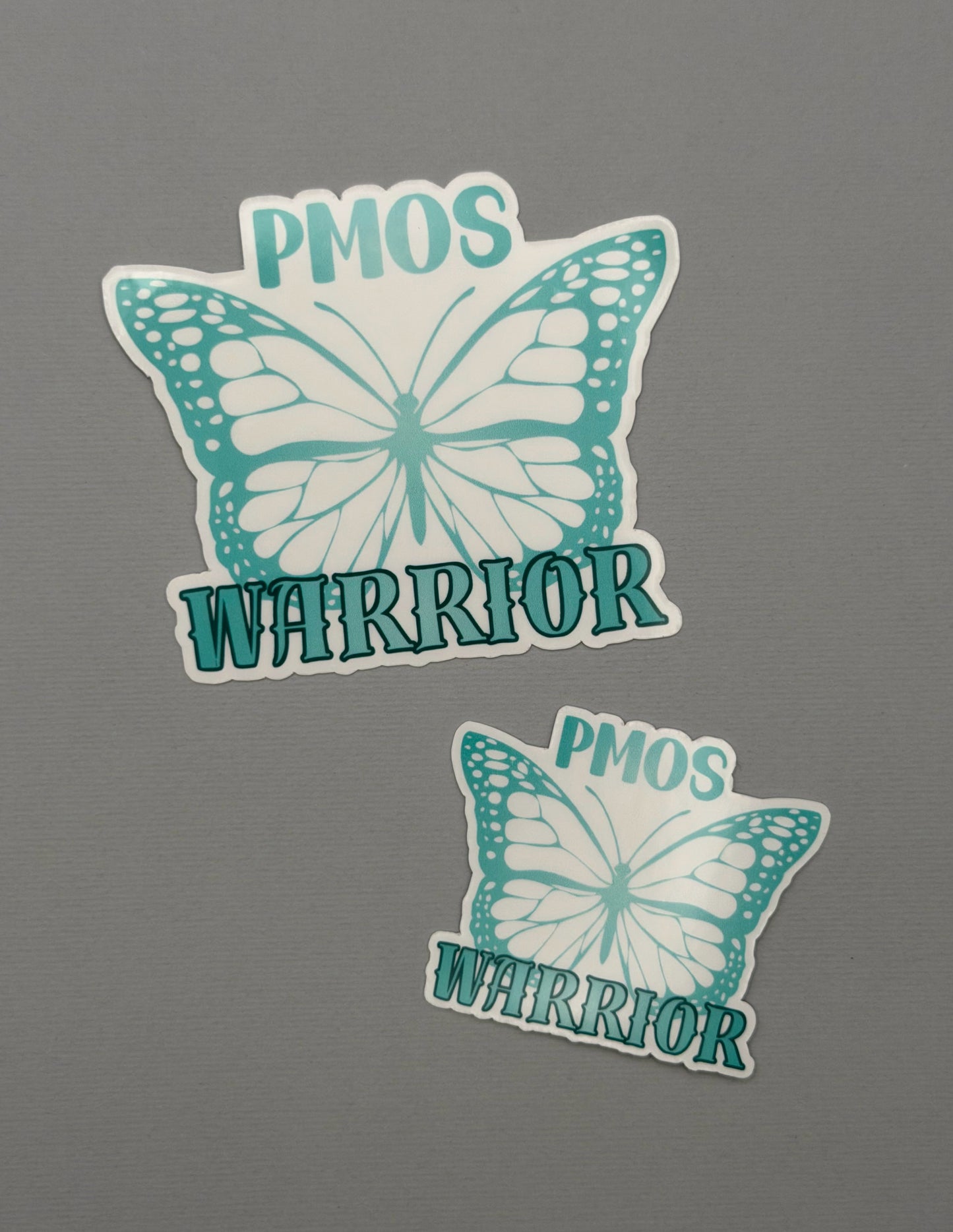 PMOS Warrior Butterfly Sticker or Magnet | Polyendocrine Metabolic Ovarian Syndrome