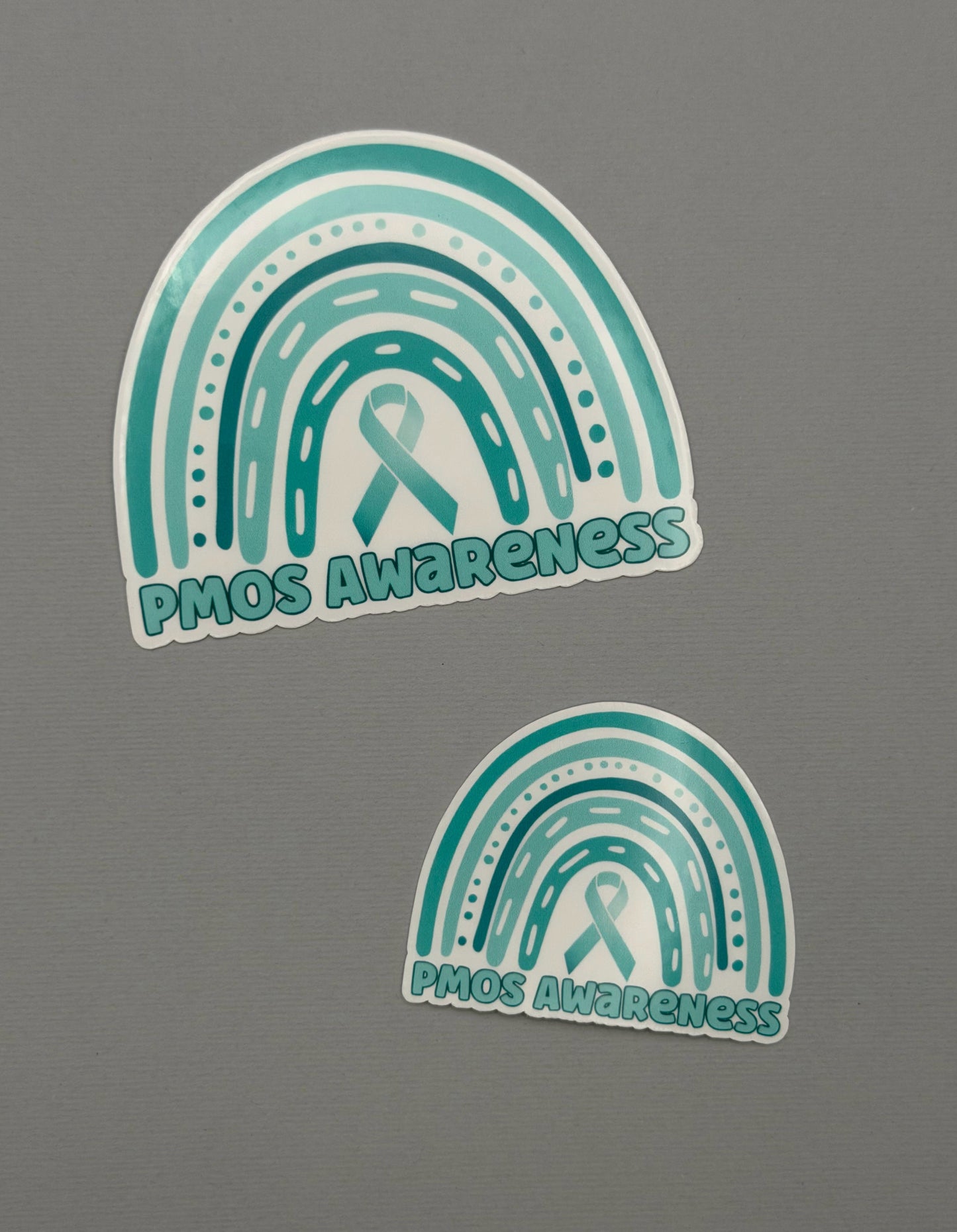 PMOS Awareness Rainbow Sticker or Magnet | Polyendocrine Metabolic Ovarian Syndrome