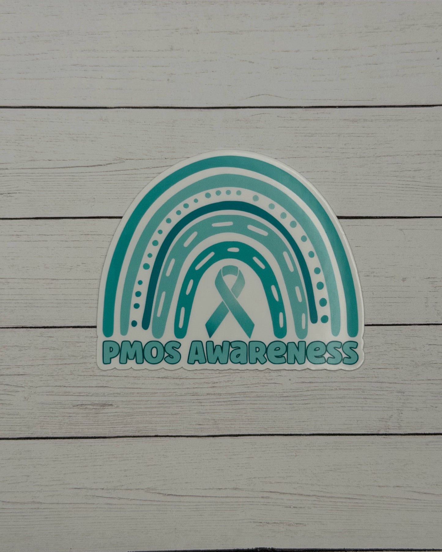 PMOS Awareness Rainbow Sticker or Magnet | Polyendocrine Metabolic Ovarian Syndrome