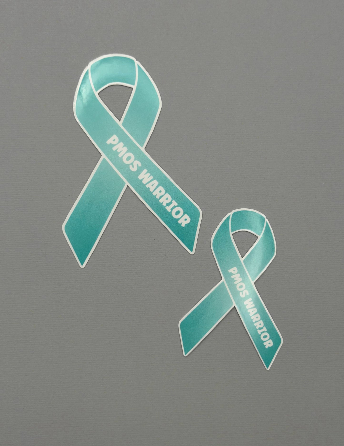 PMOS Warrior Ribbon Sticker or Magnet | Polyendocrine Metabolic Ovarian Syndrome