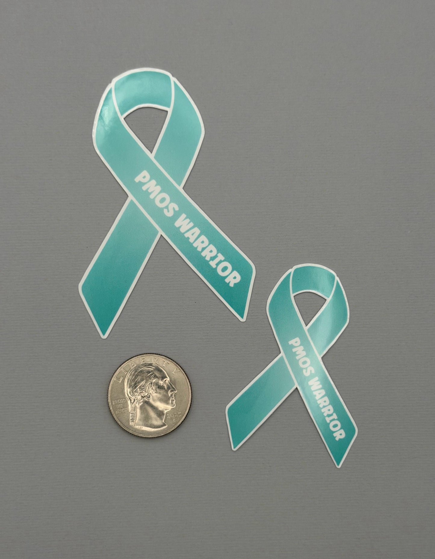PMOS Warrior Ribbon Sticker or Magnet | Polyendocrine Metabolic Ovarian Syndrome