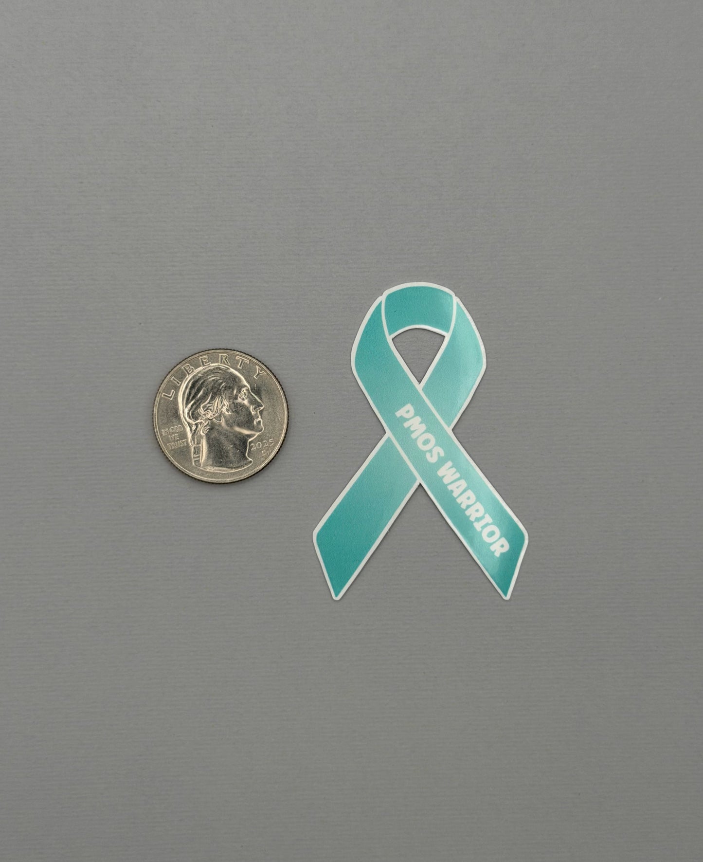 PMOS Warrior Ribbon Sticker or Magnet | Polyendocrine Metabolic Ovarian Syndrome