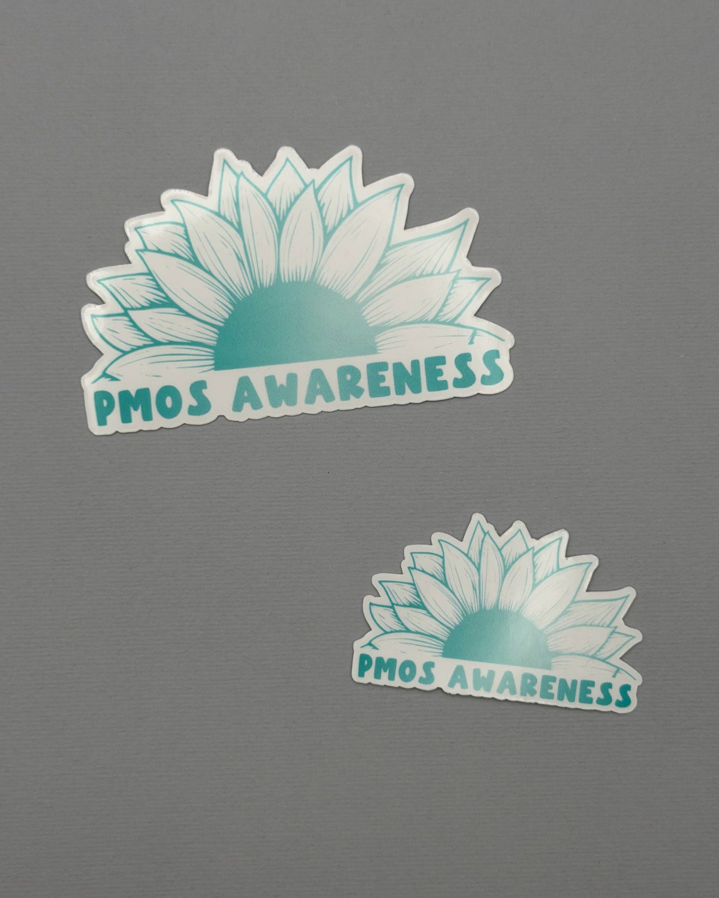 PMOS Awareness Sunflower Sticker or Magnet | Polyendocrine Metabolic Ovarian Syndrome
