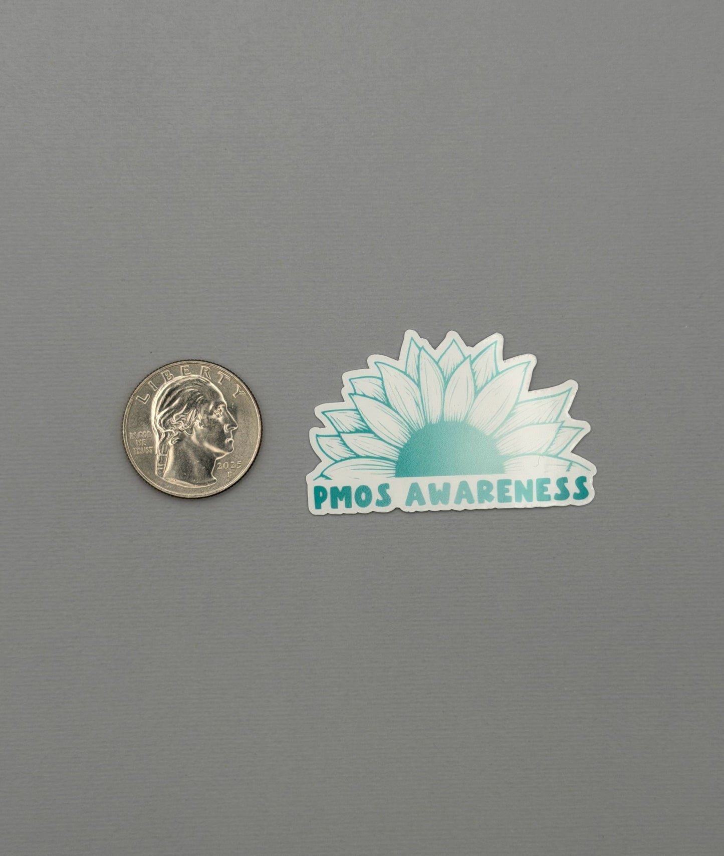 PMOS Awareness Sunflower Sticker or Magnet | Polyendocrine Metabolic Ovarian Syndrome