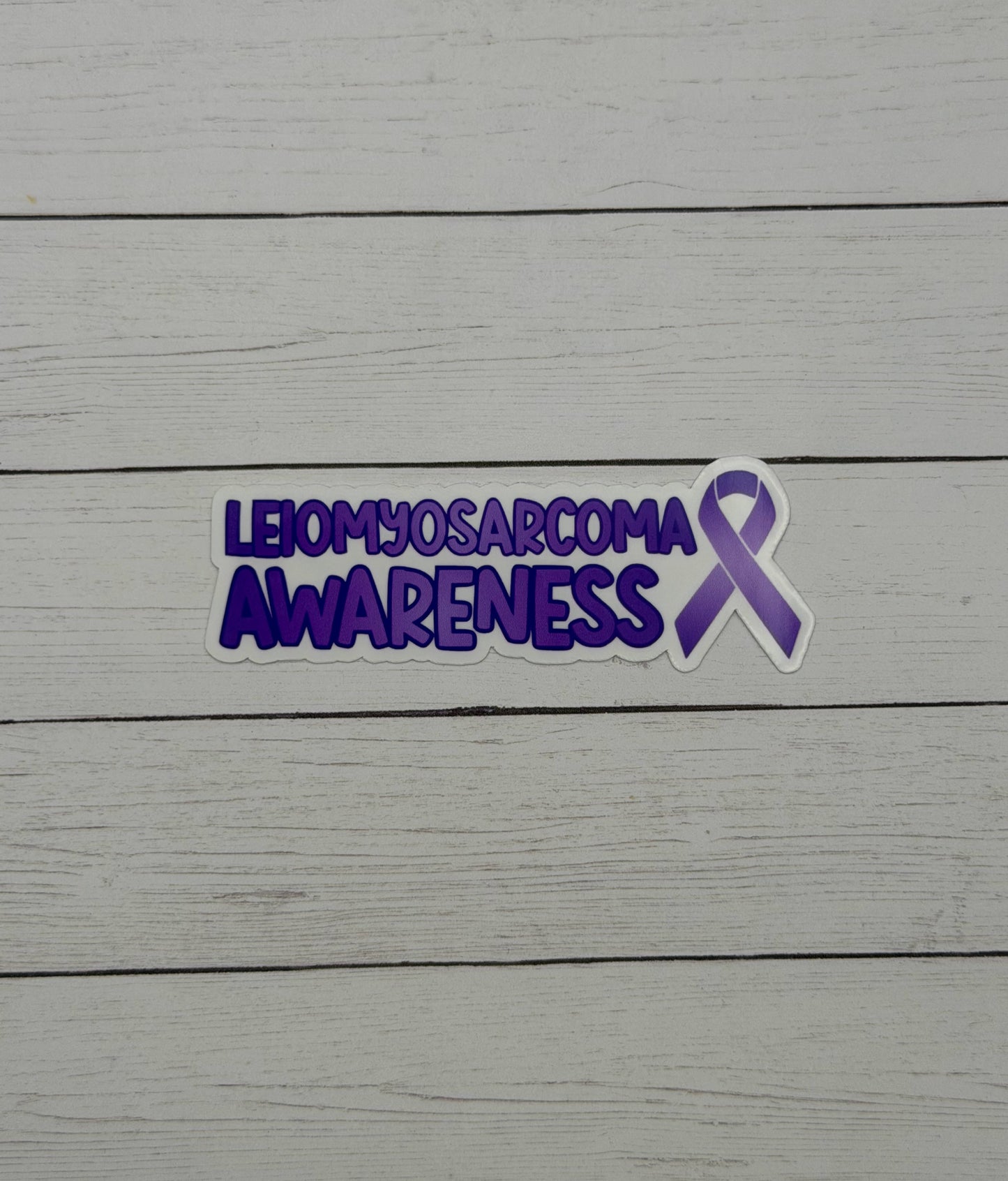 Leiomyosarcoma Awareness with Ribbon Sticker or Magnet
