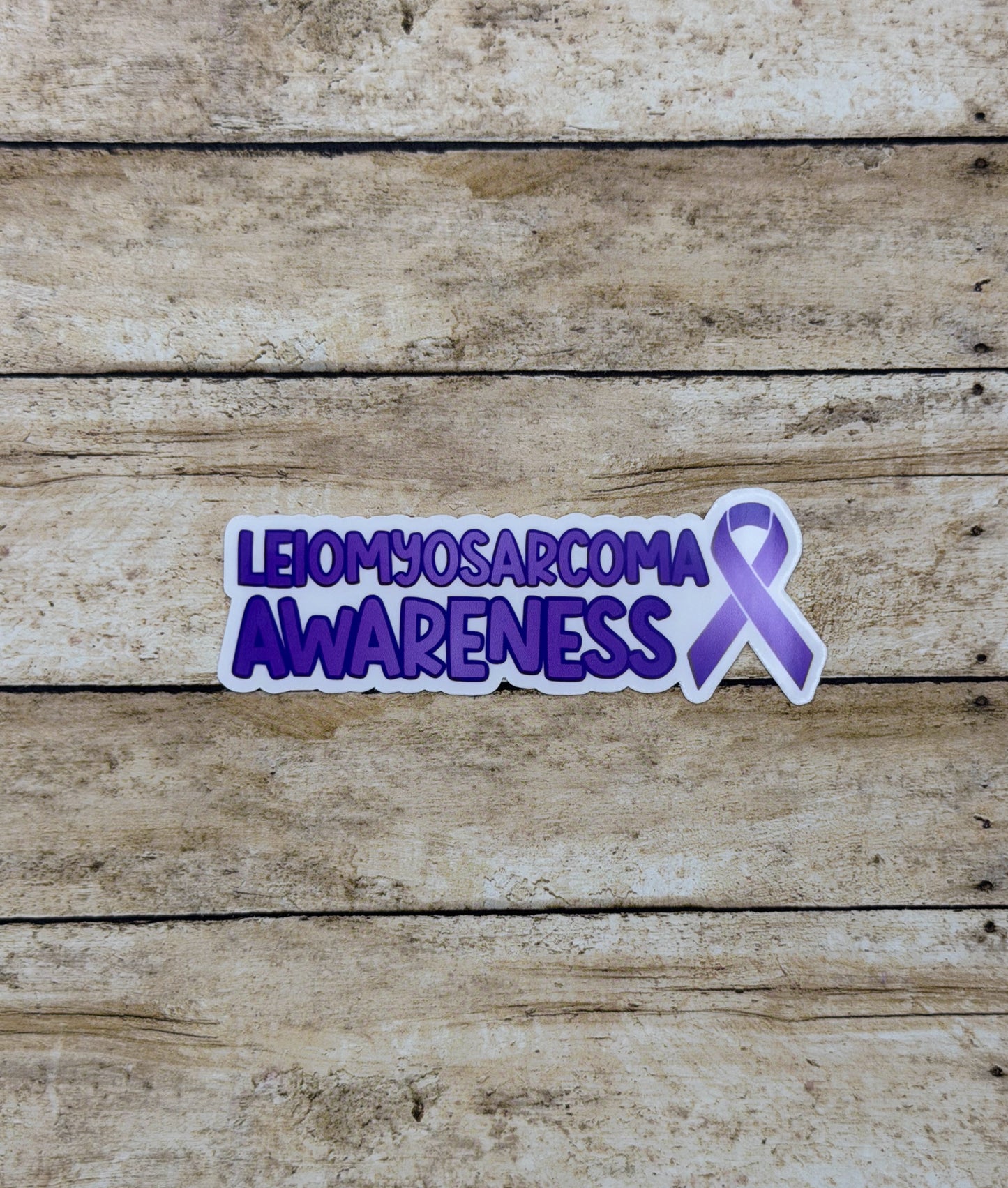 Leiomyosarcoma Awareness with Ribbon Sticker or Magnet