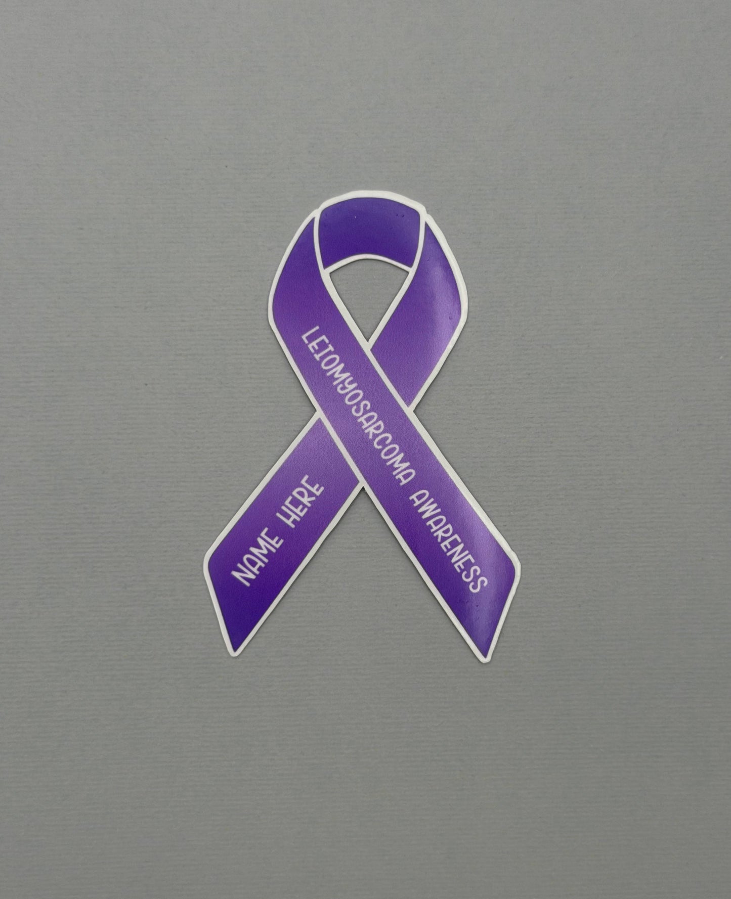 Leiomyosarcoma Warrior Custom Ribbon Sticker or Magnet