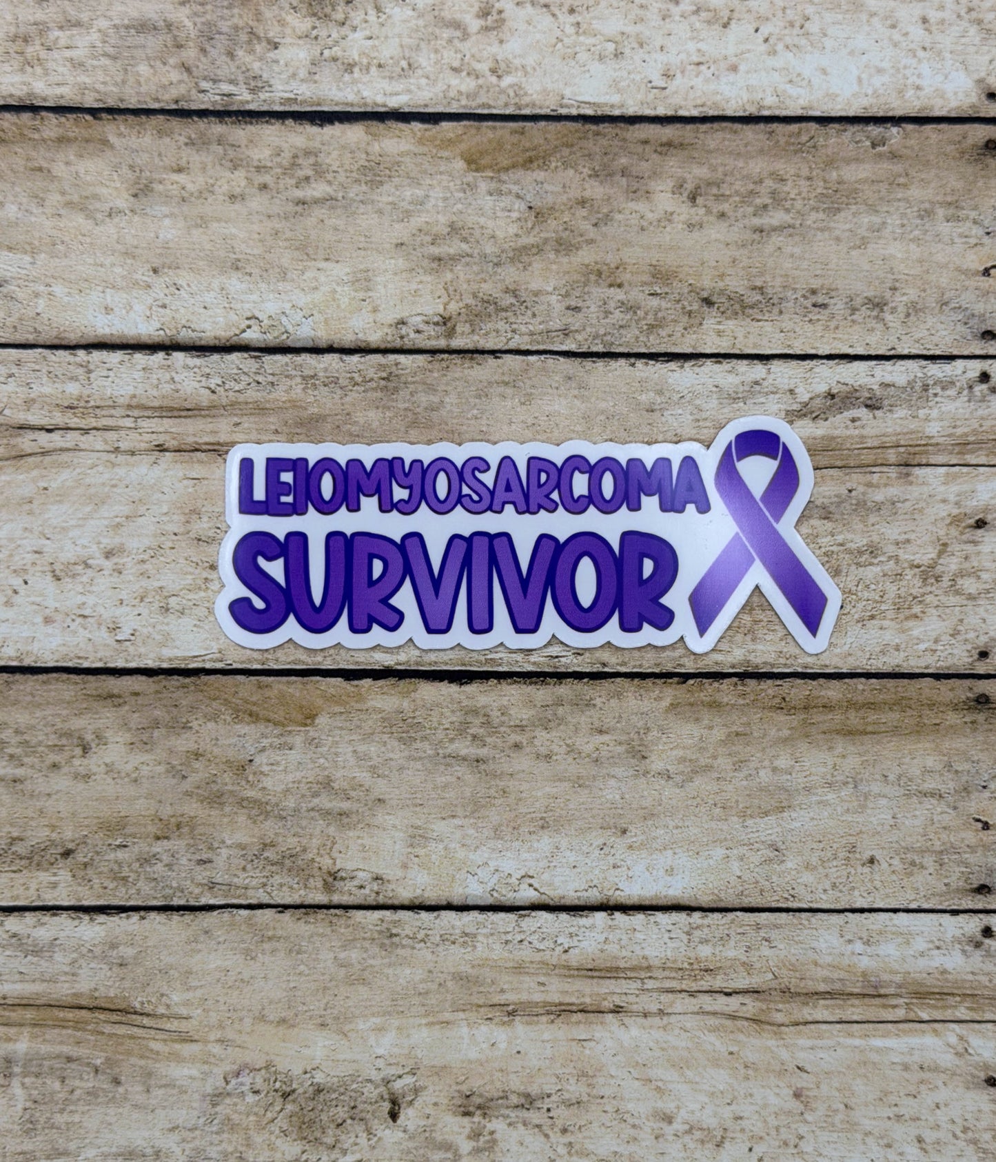 Leiomyosarcoma Survivor with Ribbon Sticker or Magnet