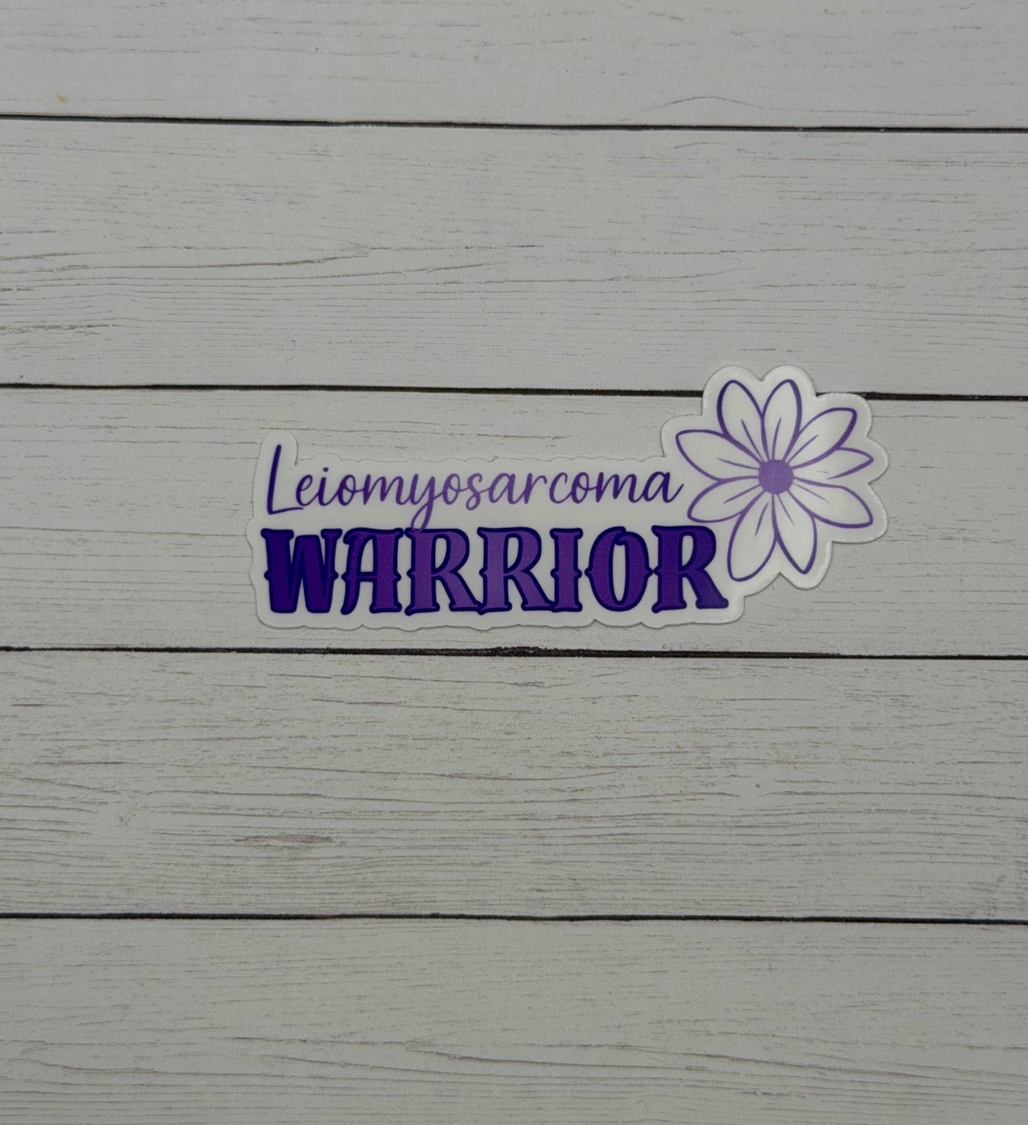 Leiomyosarcoma Warrior Flower Sticker or Magnet