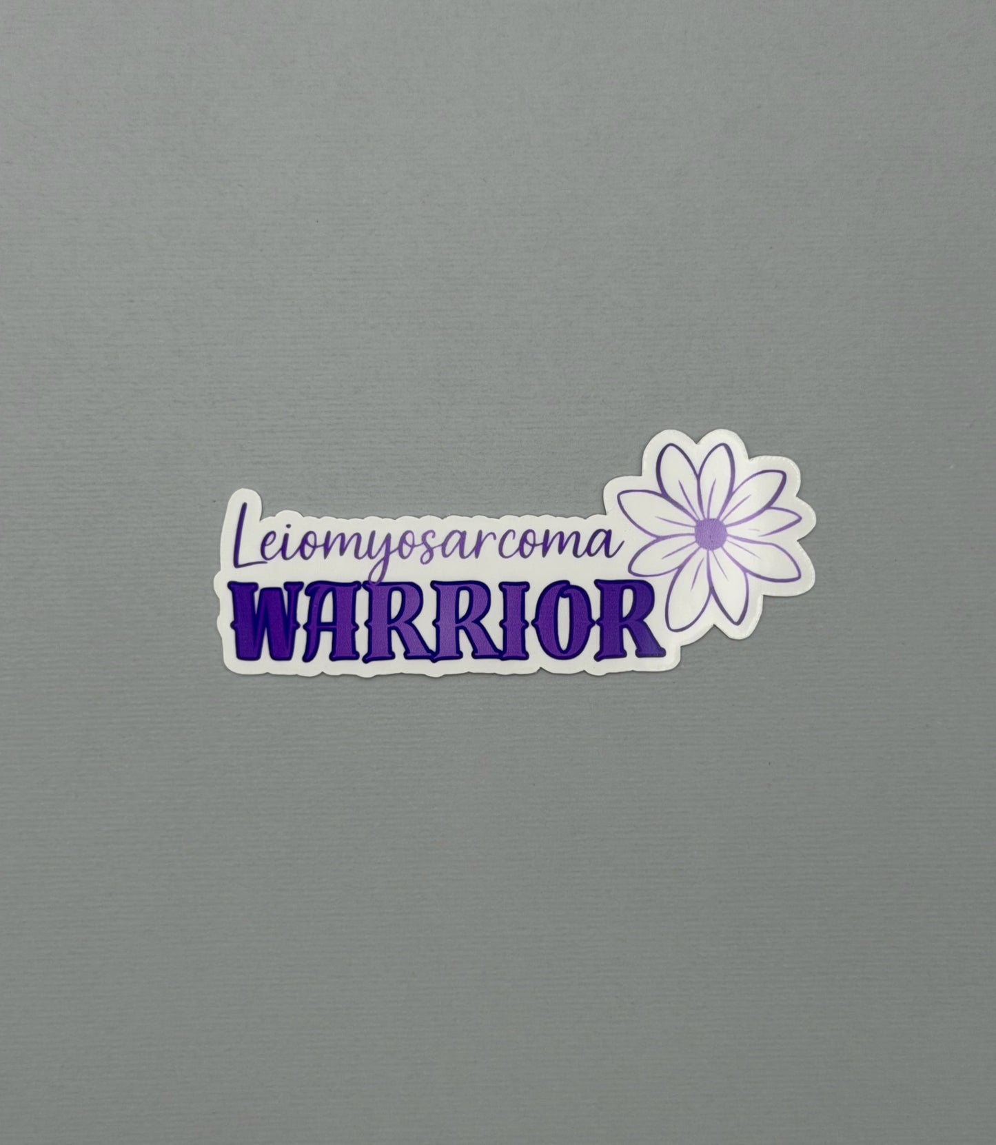 Leiomyosarcoma Warrior Flower Sticker or Magnet