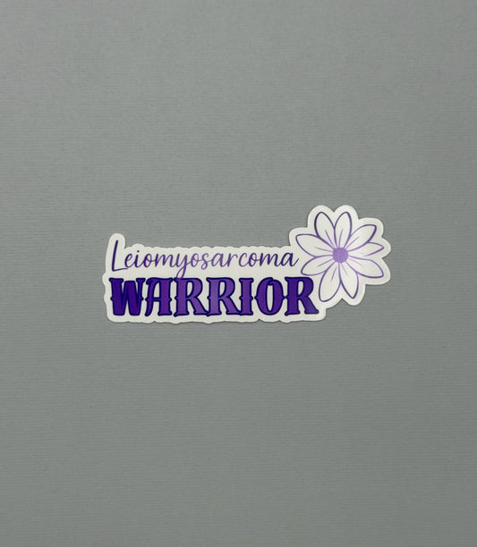 Leiomyosarcoma Warrior Flower Sticker or Magnet