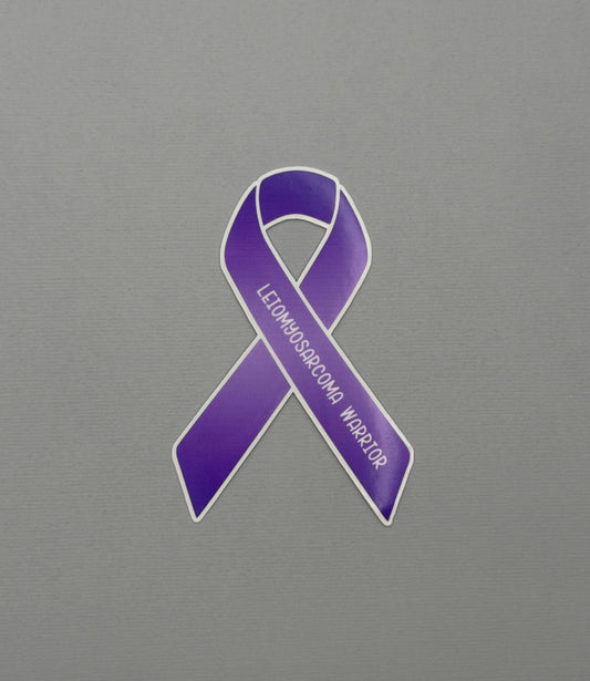 Leiomyosarcoma Warrior Ribbon Sticker or Magnet