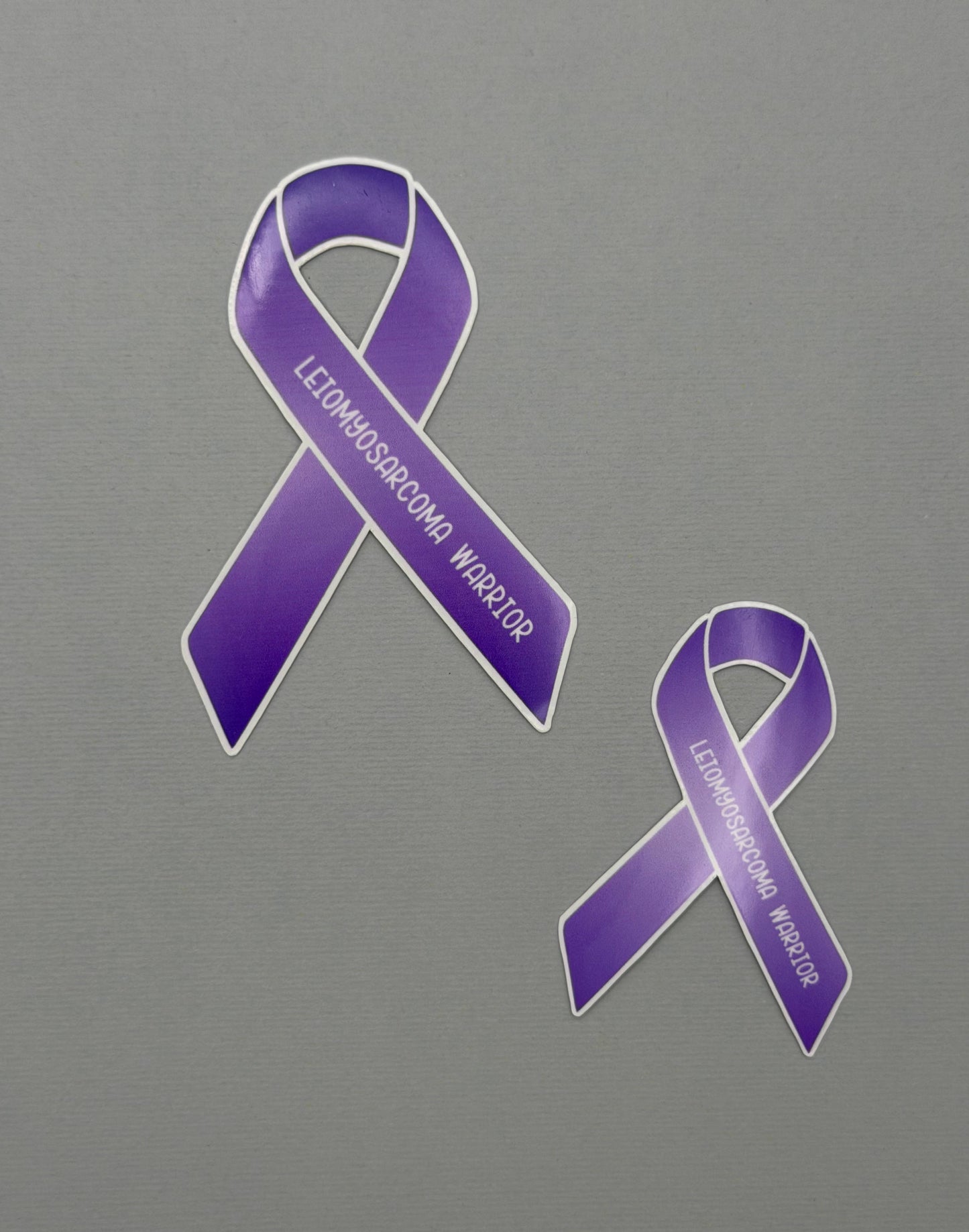 Leiomyosarcoma Warrior Ribbon Sticker or Magnet