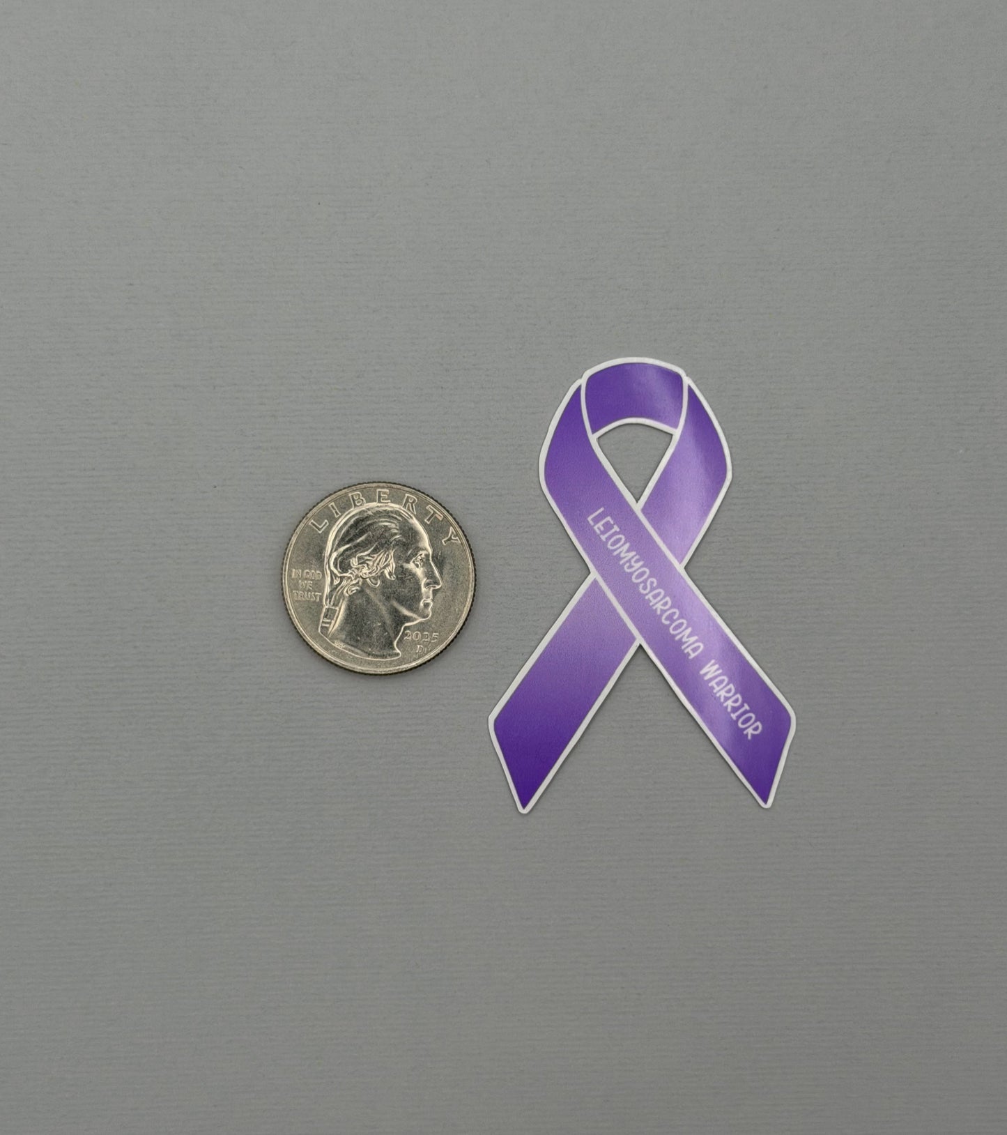 Leiomyosarcoma Warrior Ribbon Sticker or Magnet