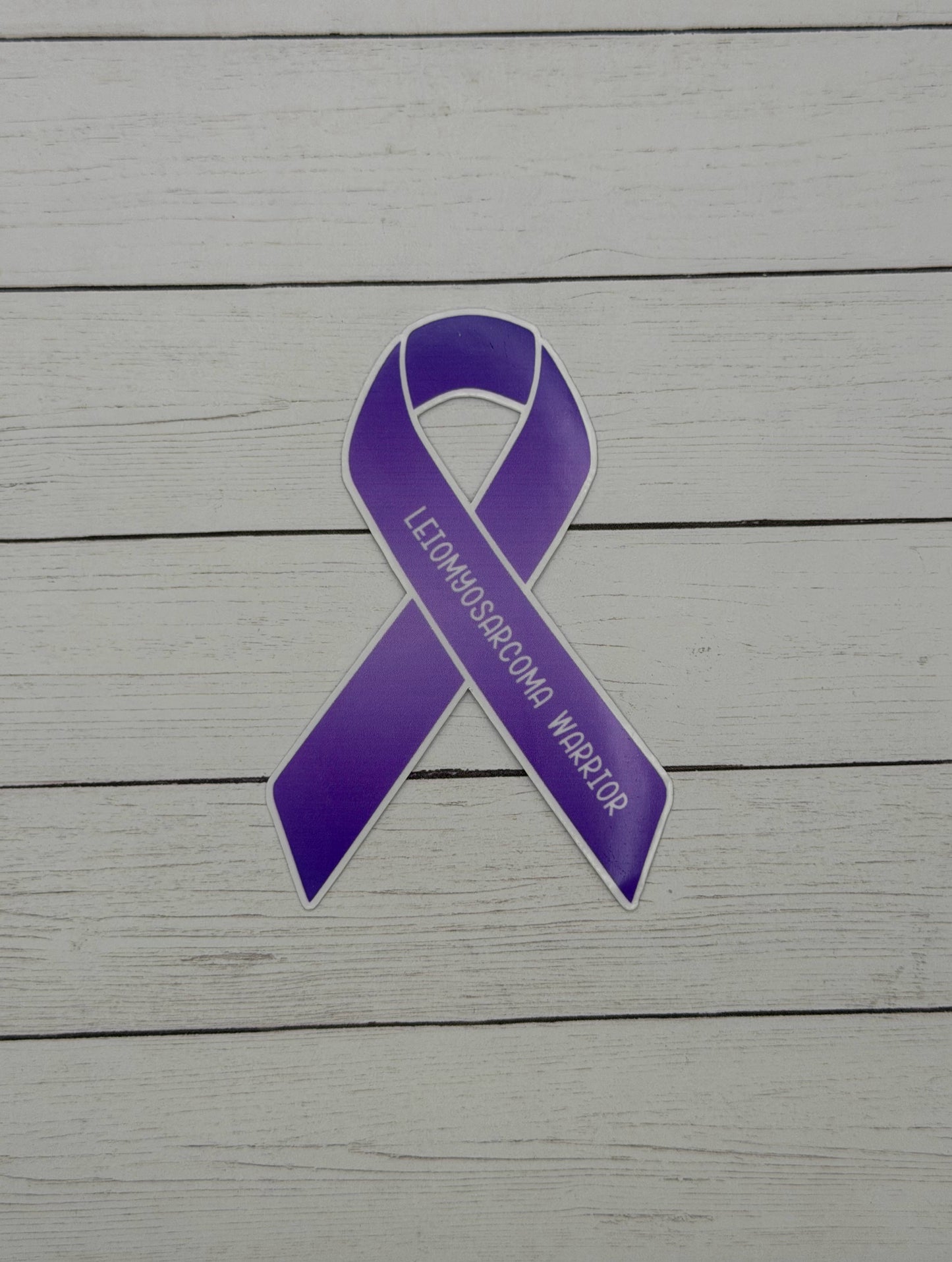 Leiomyosarcoma Warrior Ribbon Sticker or Magnet