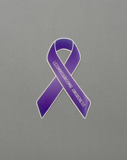 Leiomyosarcoma Awareness Ribbon Sticker or Magnet