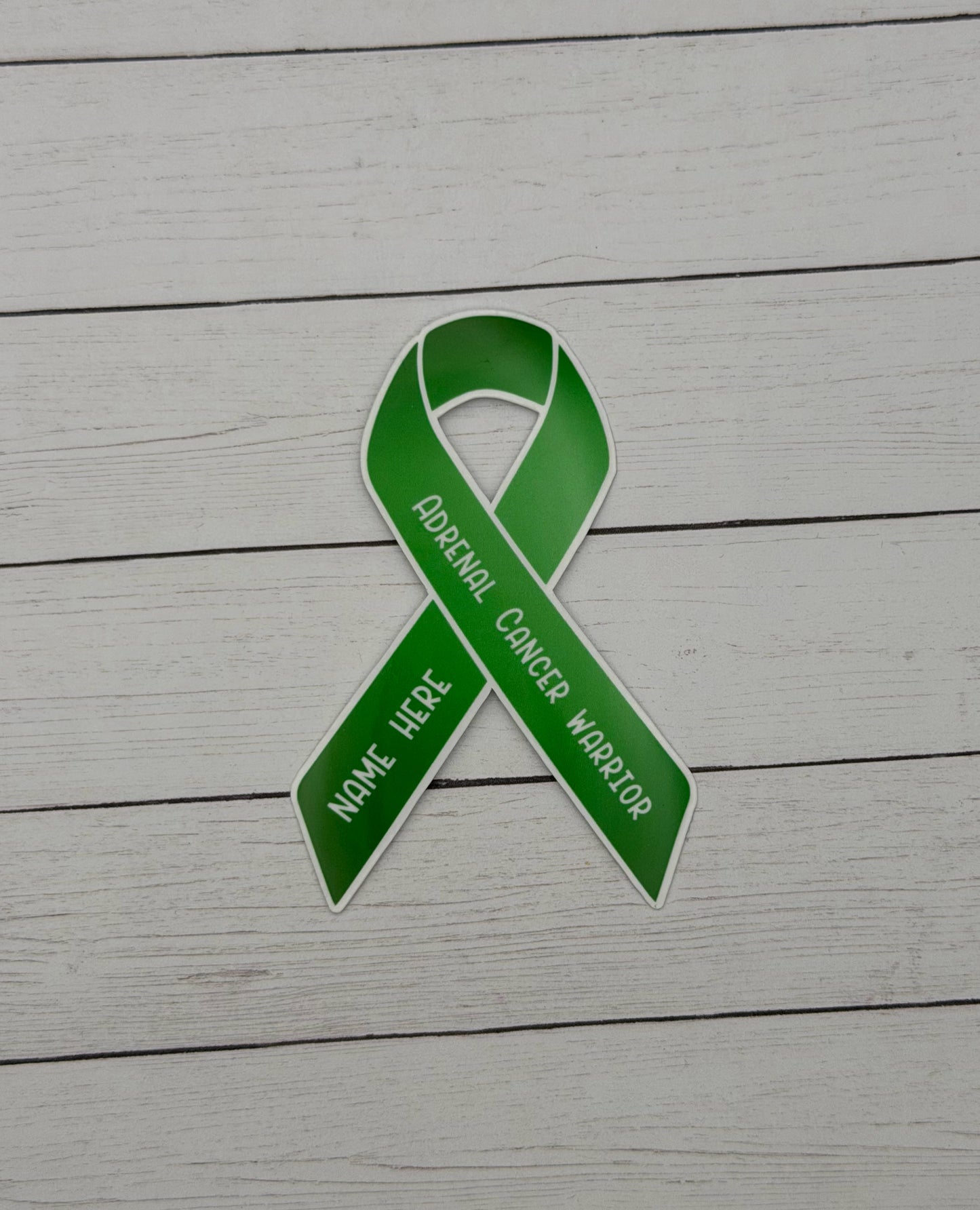 Adrenal Cancer Warrior Custom Ribbon Sticker