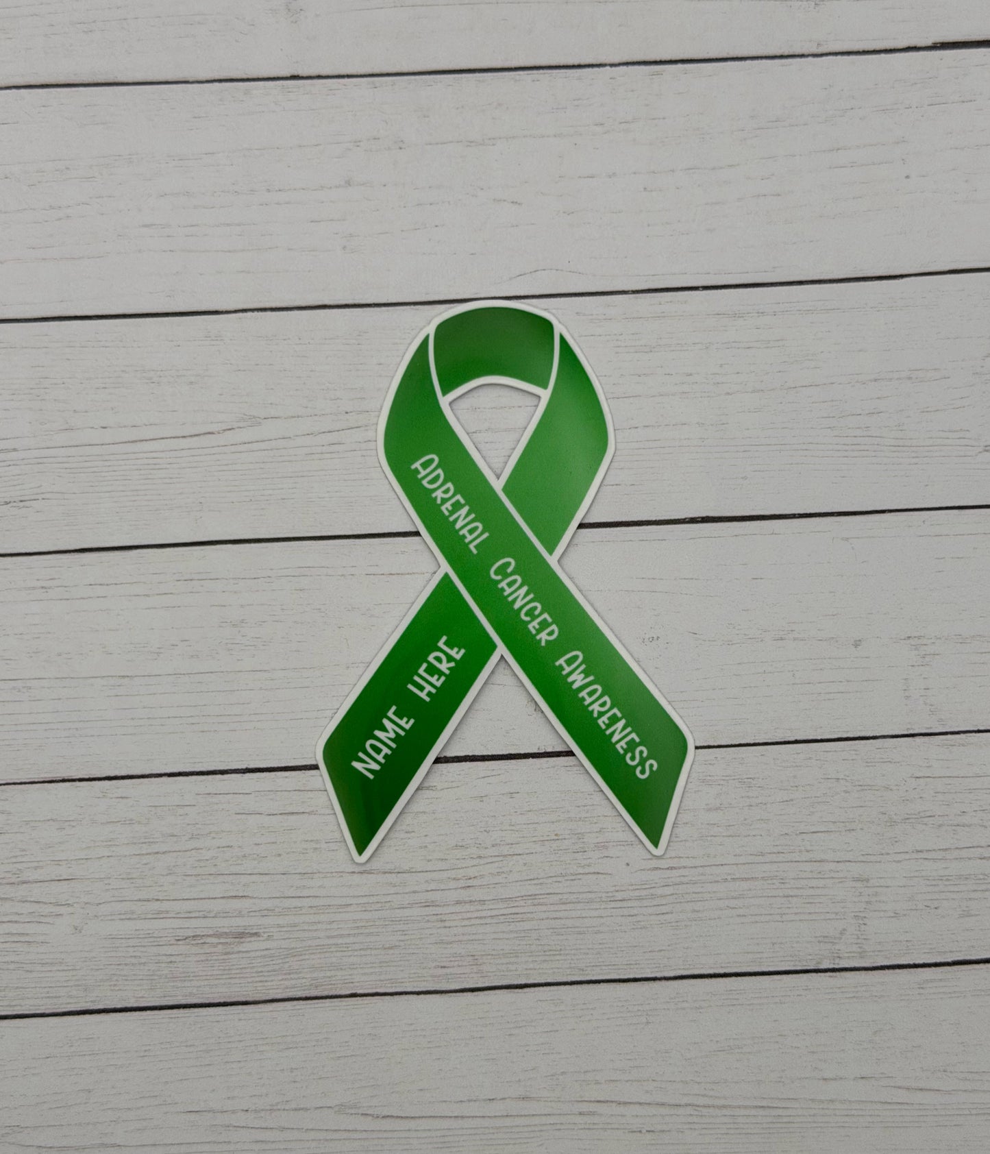 Adrenal Cancer Awareness Custom Ribbon Sticker